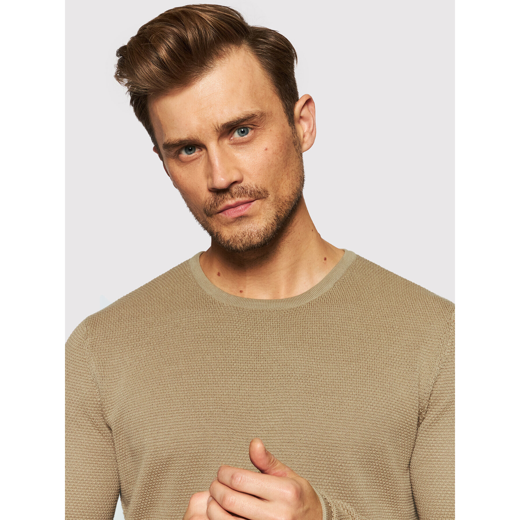 Only & Sons Пуловер Panter 22016980 Кафяв Regular Fit - Pepit.bg