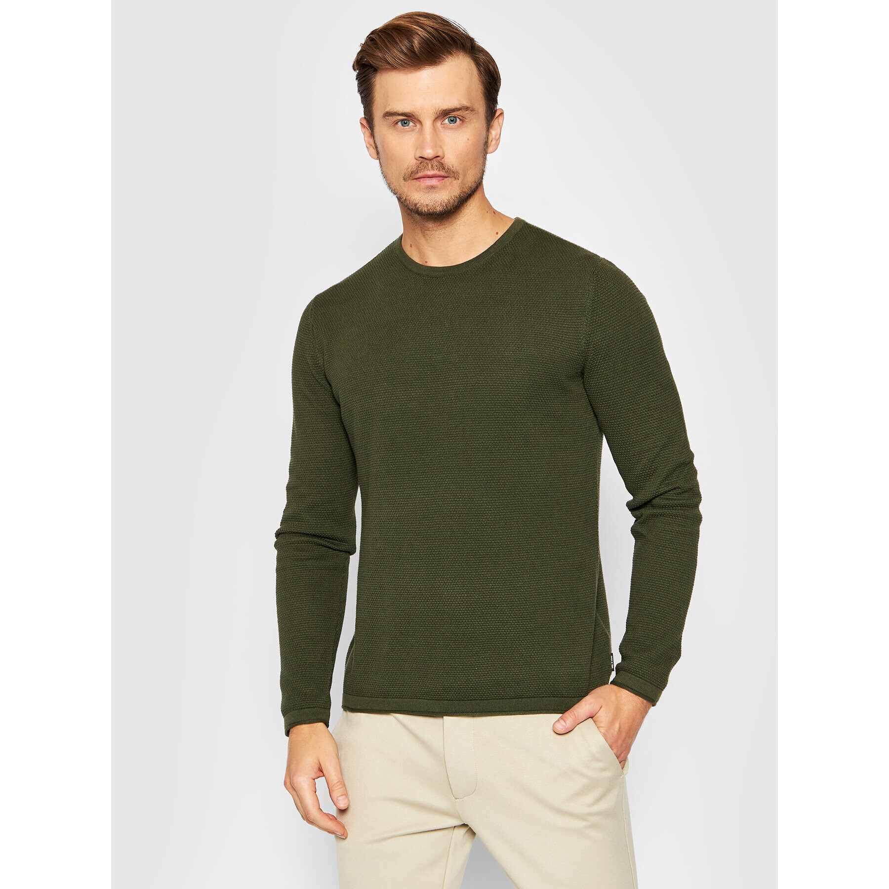 Only & Sons Пуловер Panter 22016980 Зелен Regular Fit - Pepit.bg