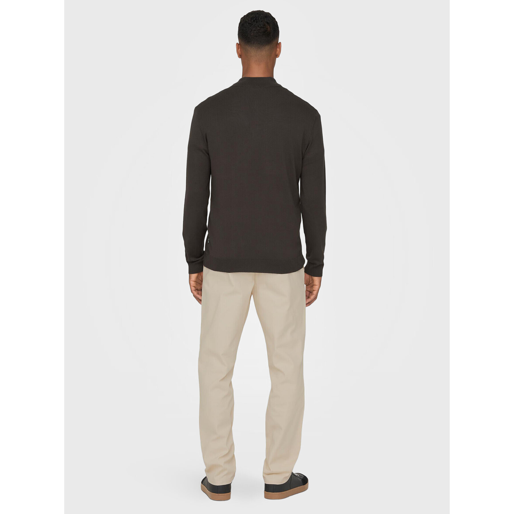 Only & Sons Пуловер Wyler 22021264 Кафяв Regular Fit - Pepit.bg