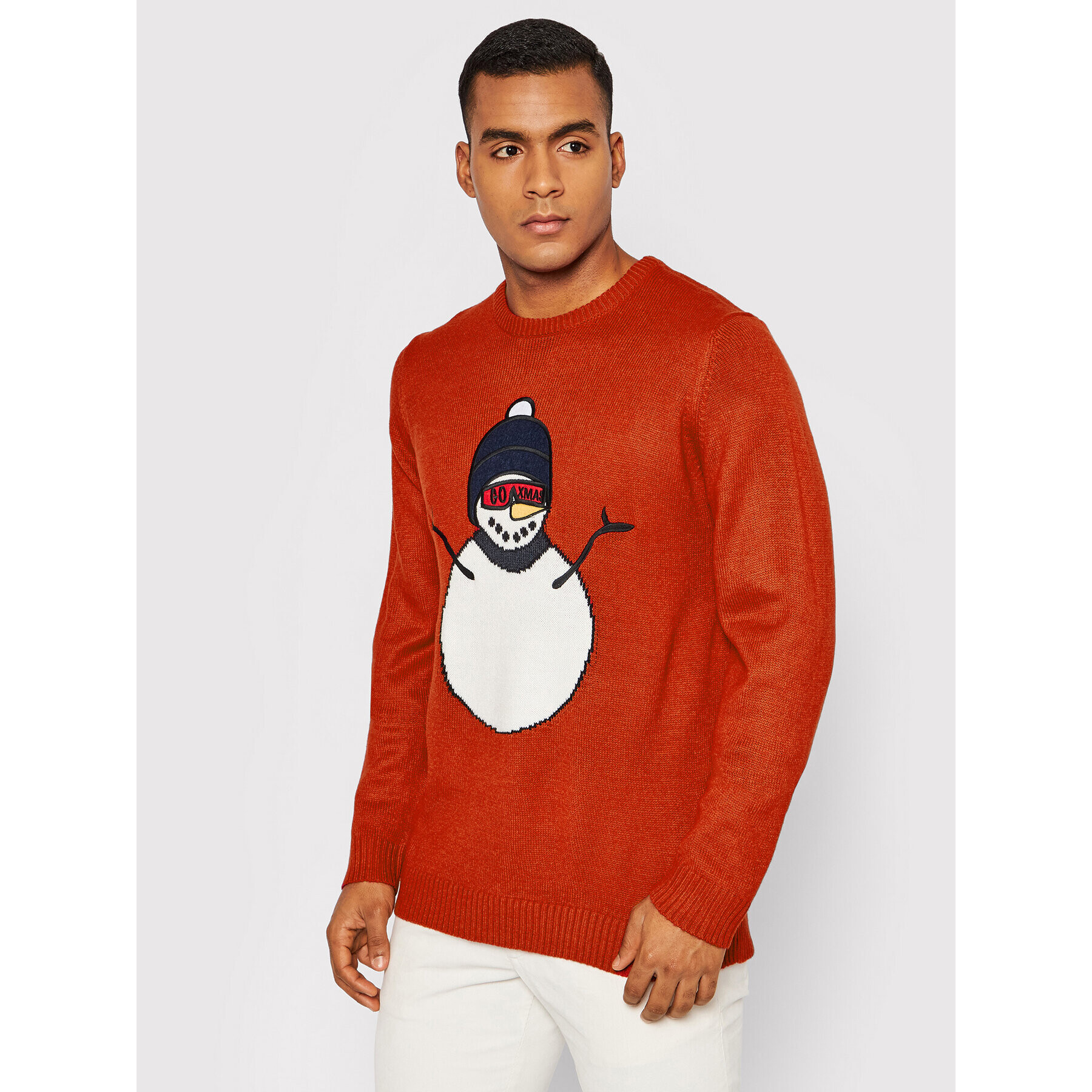 Only & Sons Пуловер Xmas 22017943 Червен Regular Fit - Pepit.bg