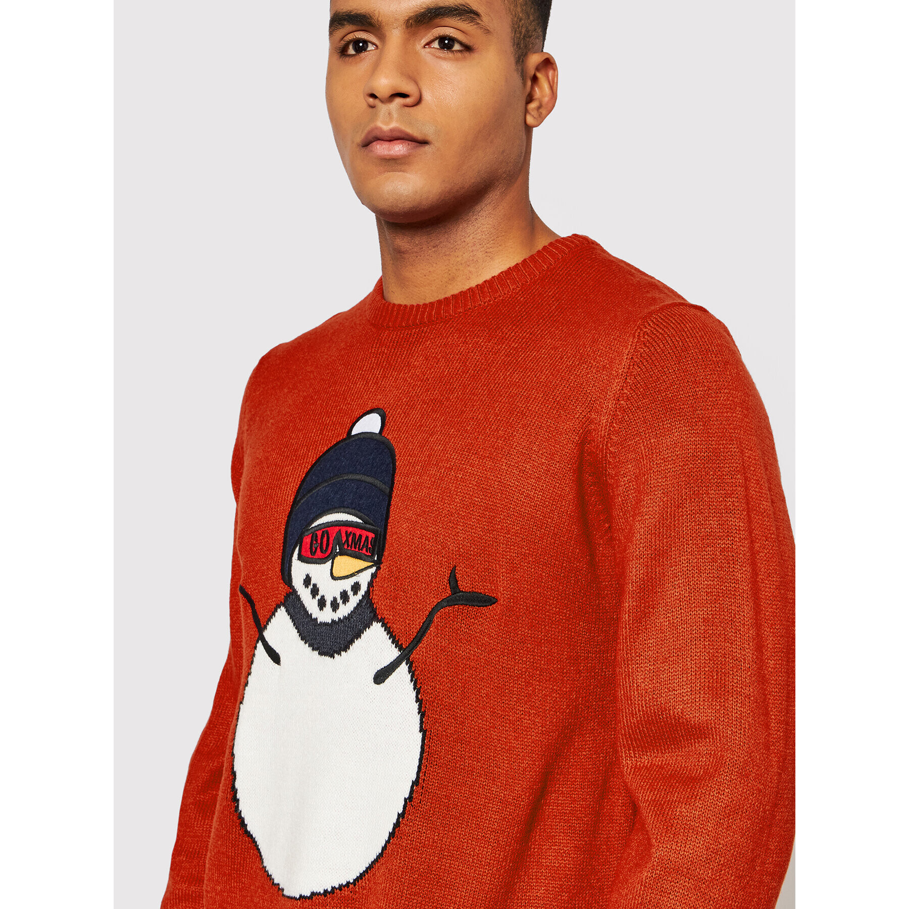 Only & Sons Пуловер Xmas 22017943 Червен Regular Fit - Pepit.bg