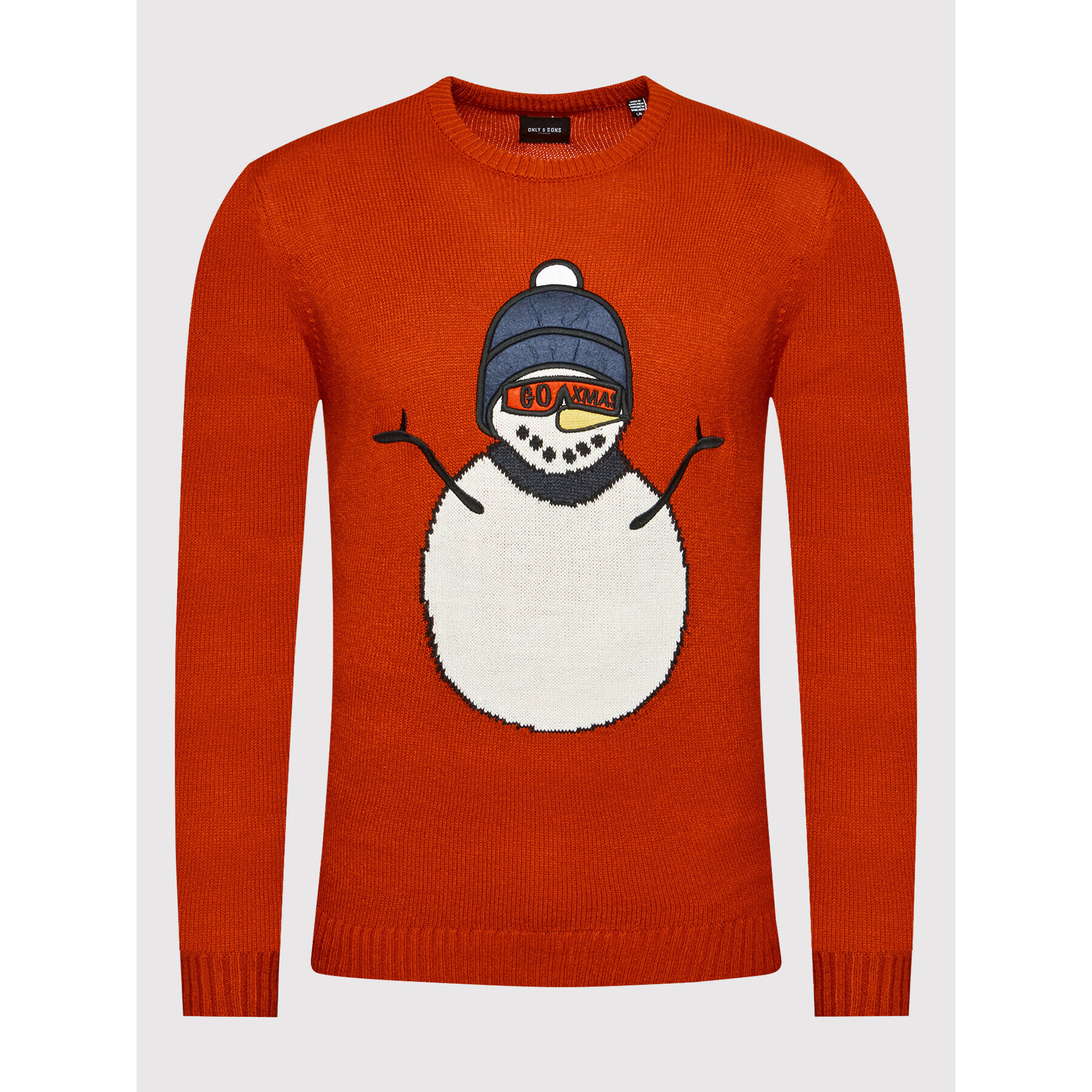 Only & Sons Пуловер Xmas 22017943 Червен Regular Fit - Pepit.bg