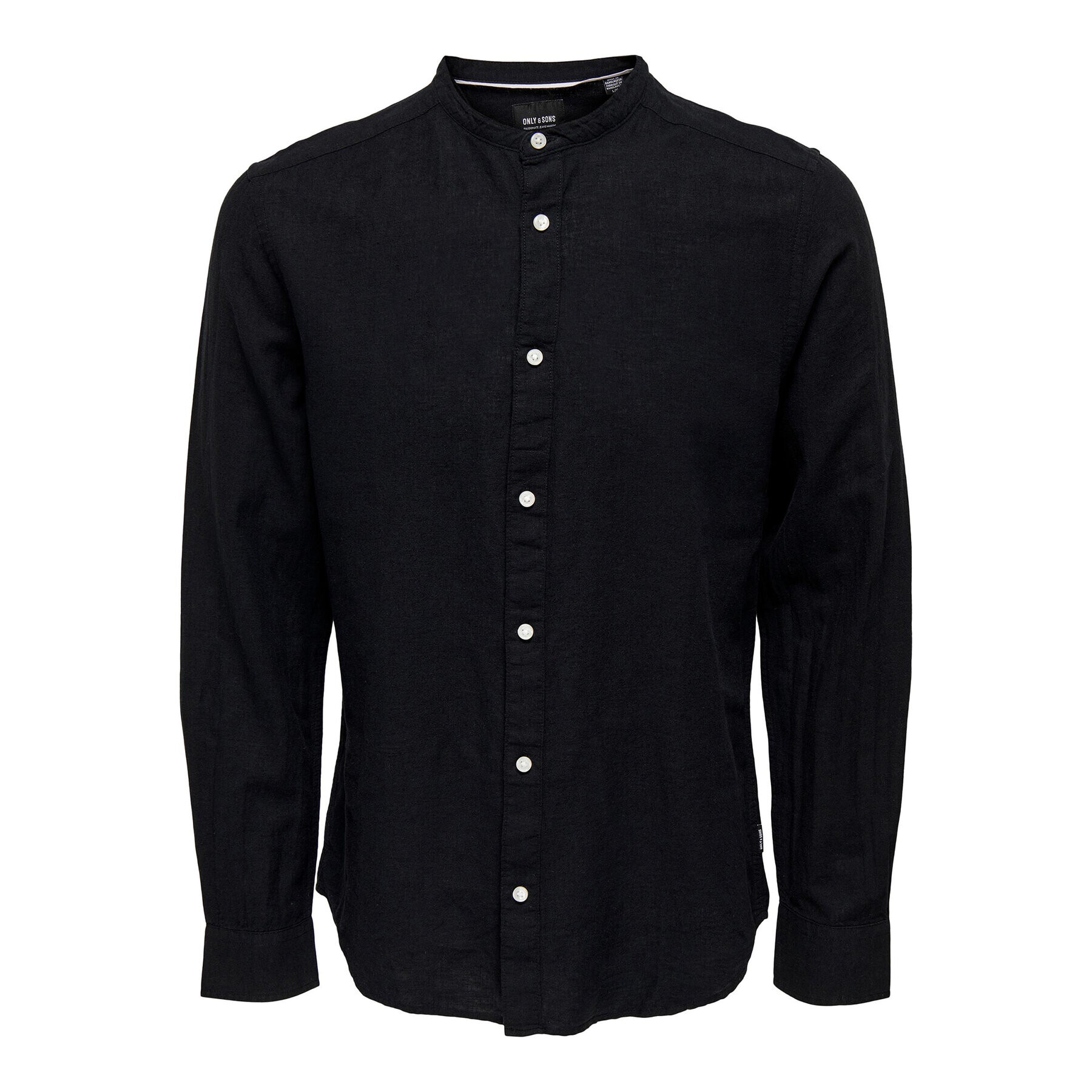 Only & Sons Риза 22019173 Черен Slim Fit - Pepit.bg