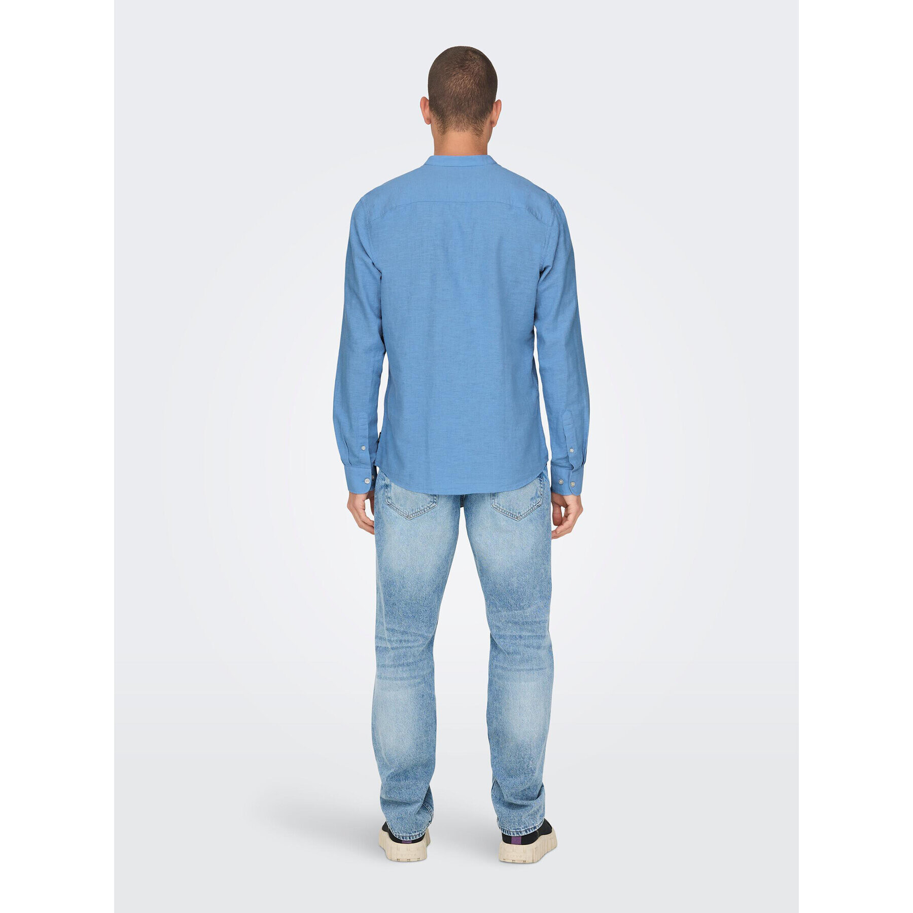 Only & Sons Риза 22019173 Син Slim Fit - Pepit.bg