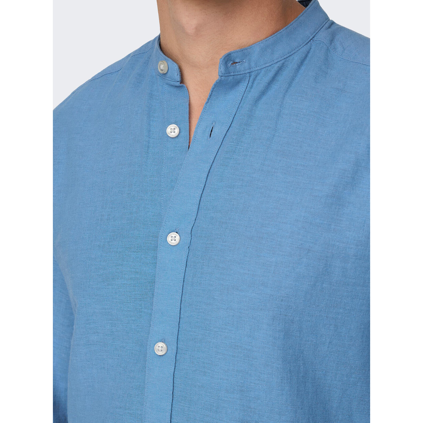 Only & Sons Риза 22019173 Син Slim Fit - Pepit.bg