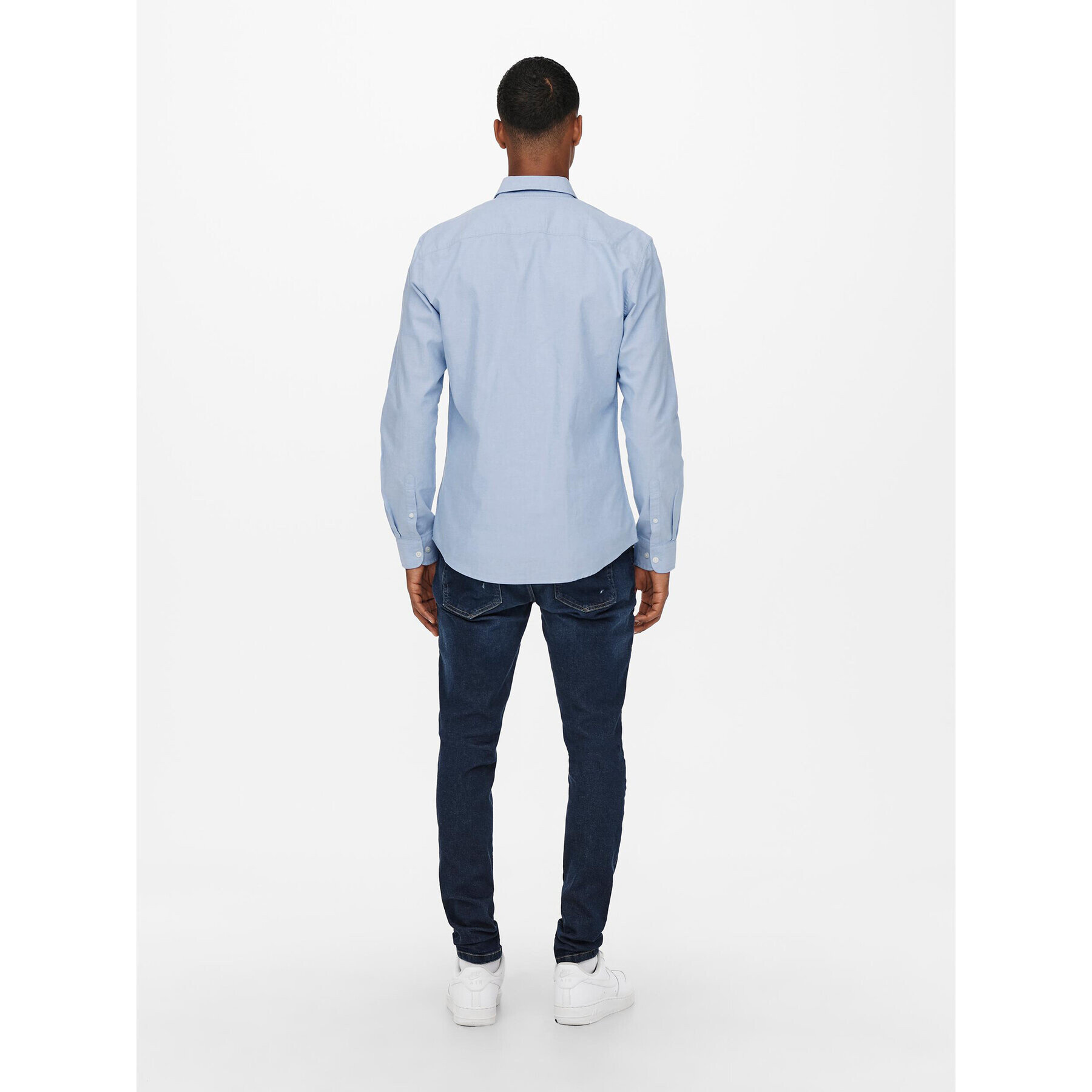 Only & Sons Риза 22019669 Син Slim Fit - Pepit.bg