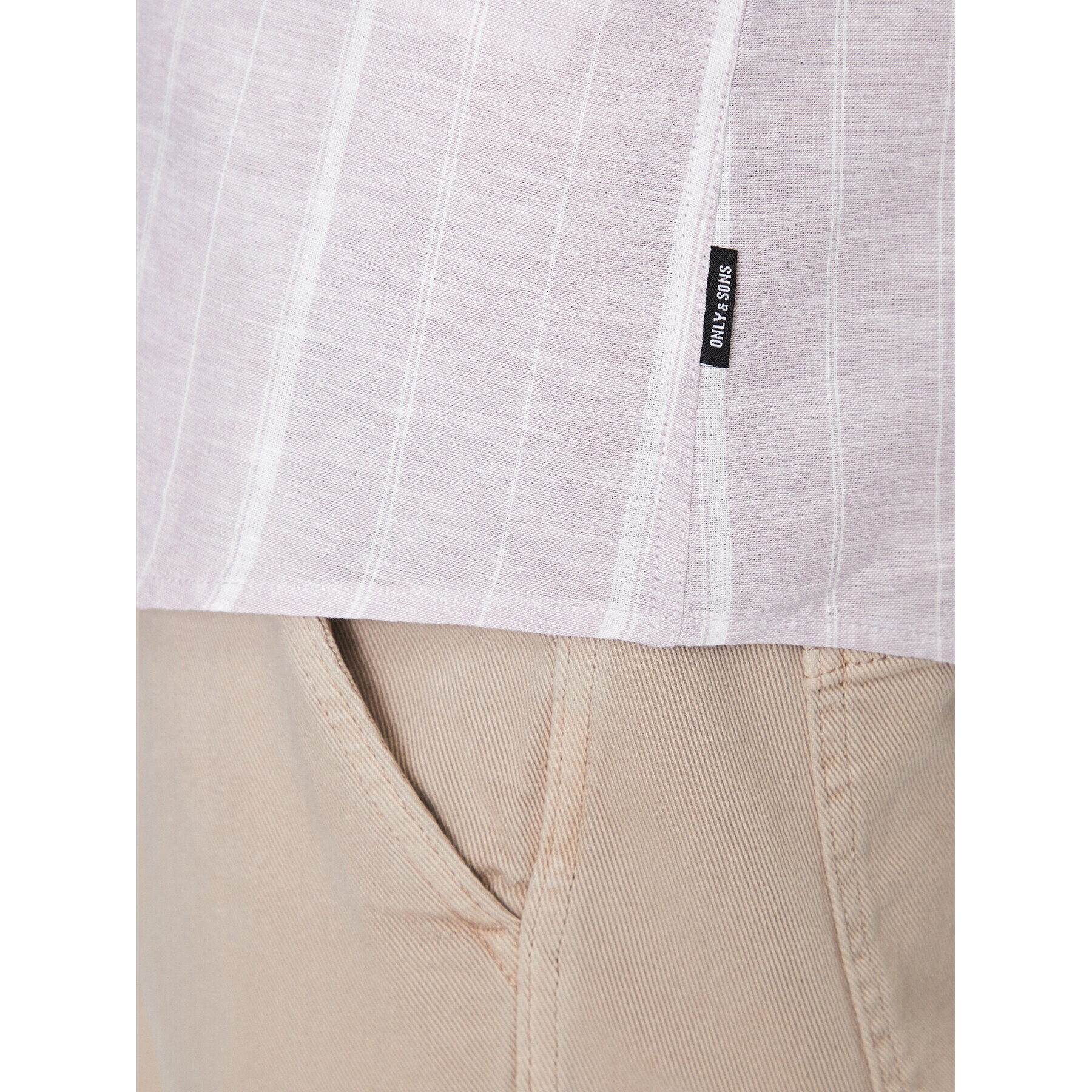 Only & Sons Риза 22025117 Виолетов Slim Fit - Pepit.bg
