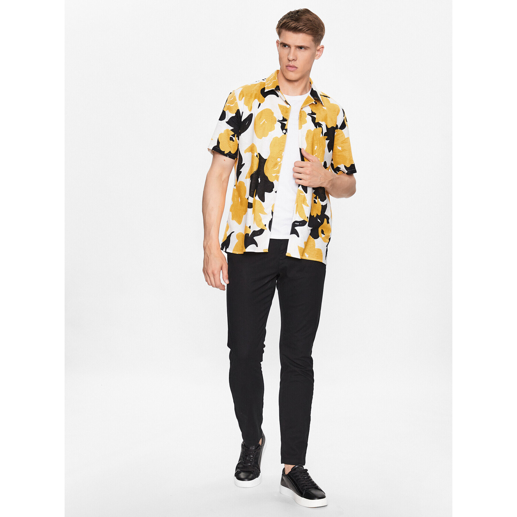 Only & Sons Риза 22025125 Оранжев Regular Fit - Pepit.bg