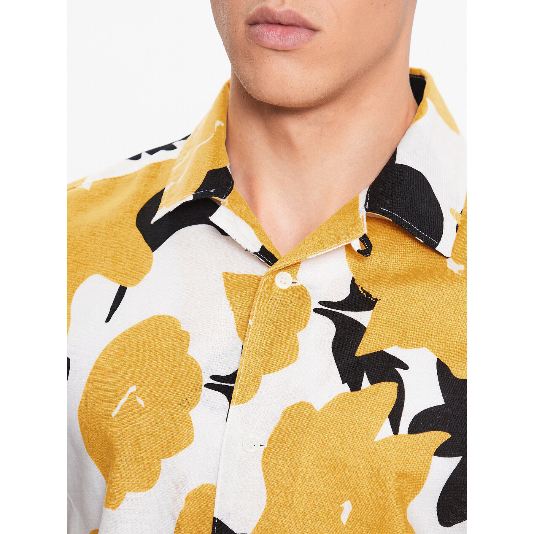 Only & Sons Риза 22025125 Оранжев Regular Fit - Pepit.bg