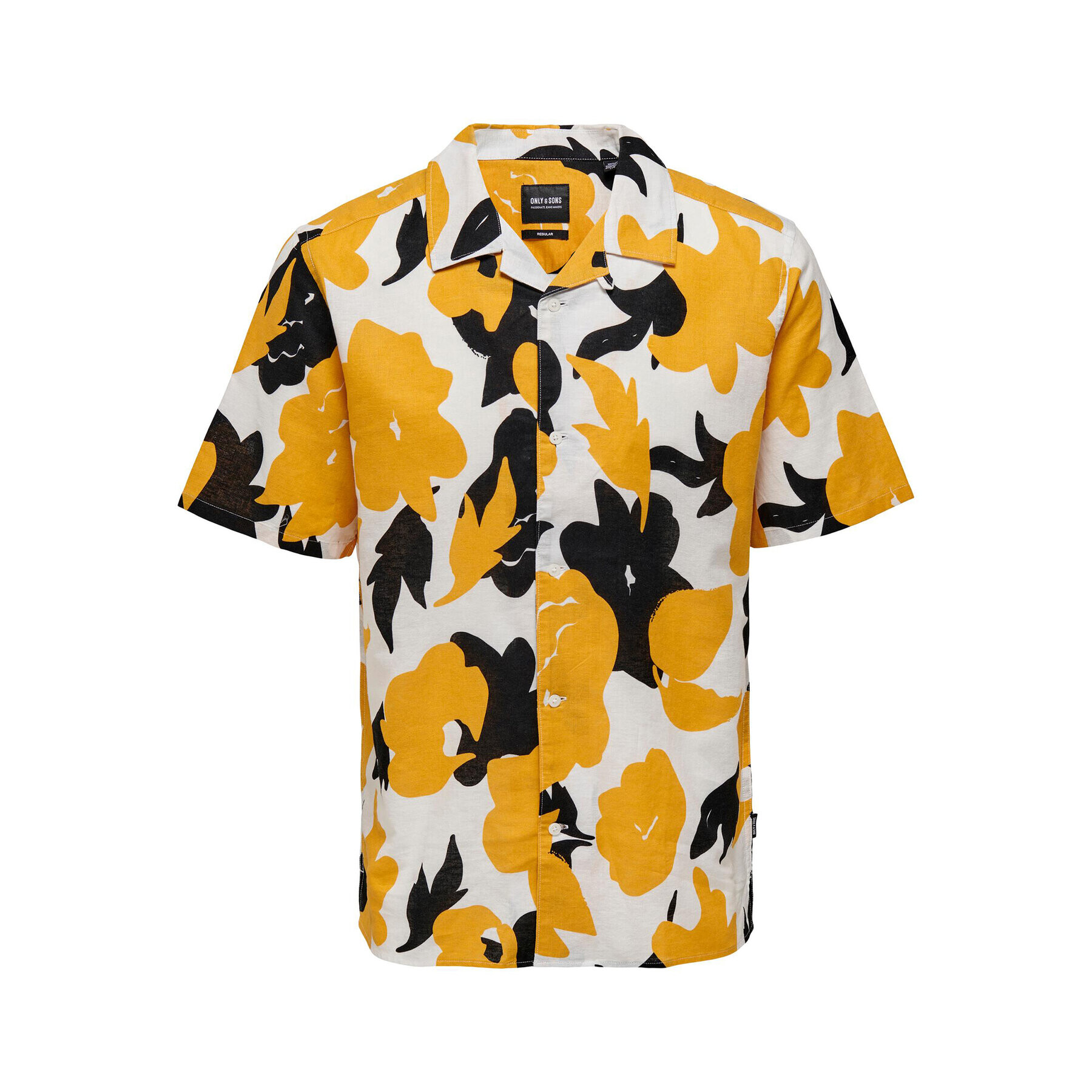 Only & Sons Риза 22025125 Оранжев Regular Fit - Pepit.bg