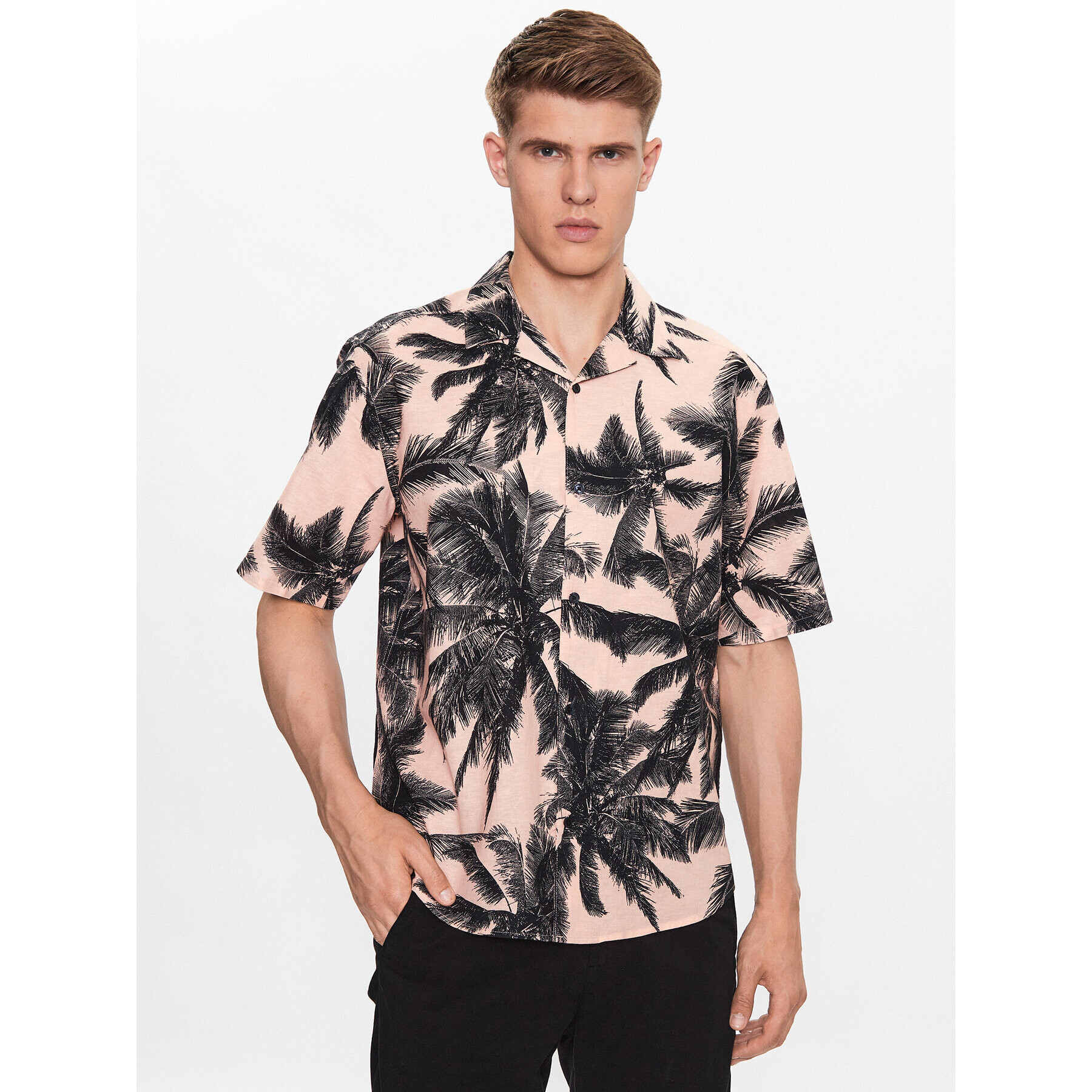 Only & Sons Риза 22025639 Розов Relaxed Fit - Pepit.bg