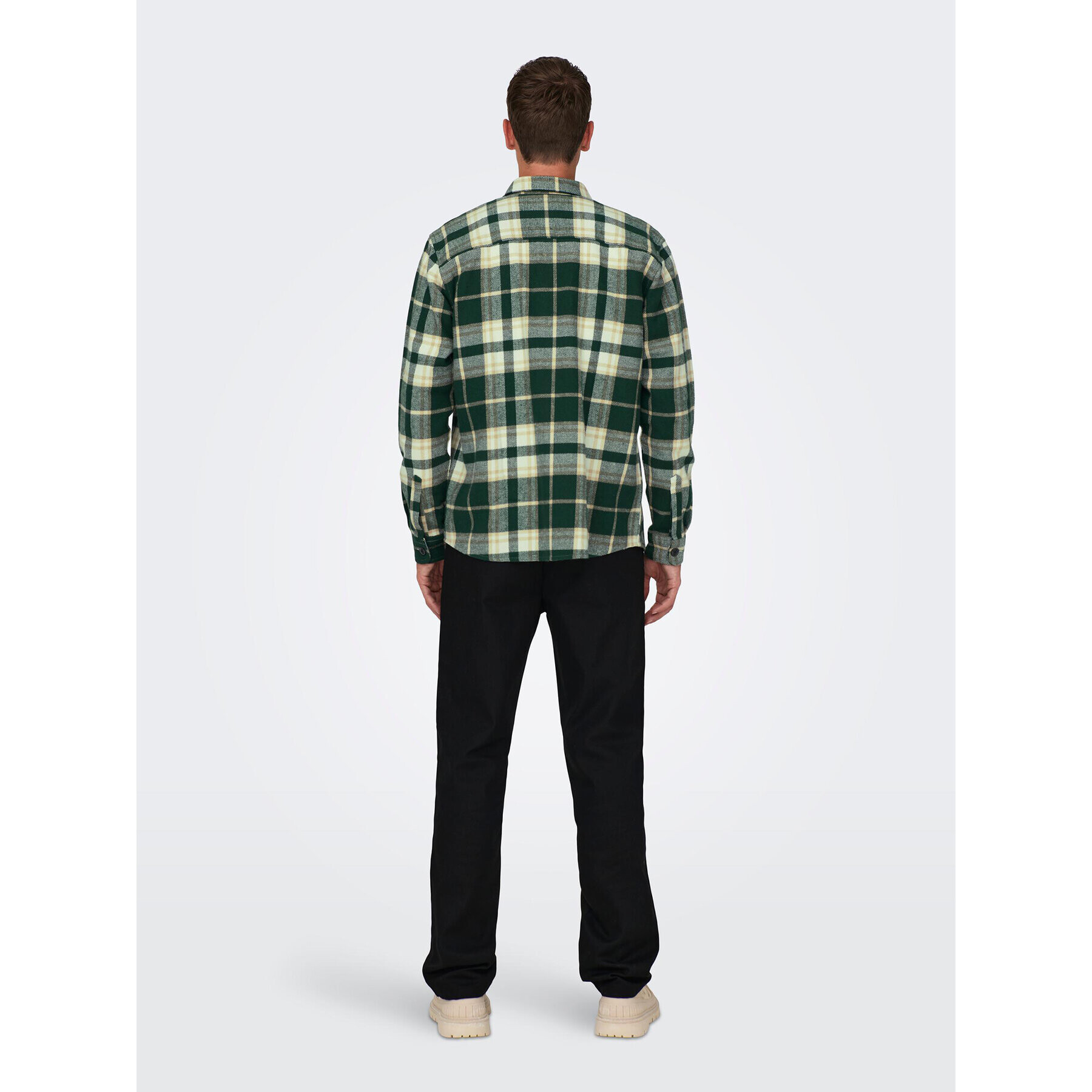 Only & Sons Риза 22026313 Зелен Loose Fit - Pepit.bg