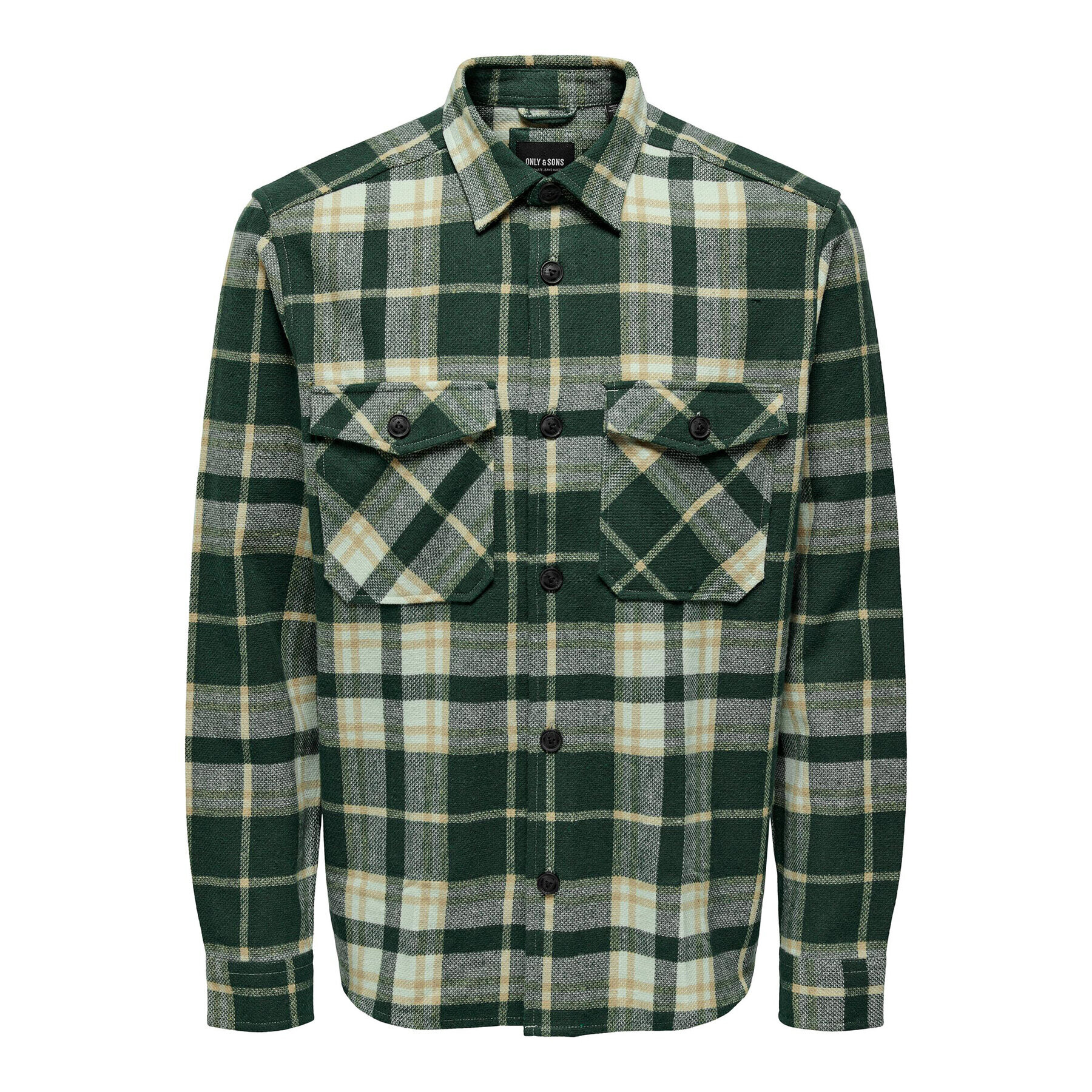 Only & Sons Риза 22026313 Зелен Loose Fit - Pepit.bg