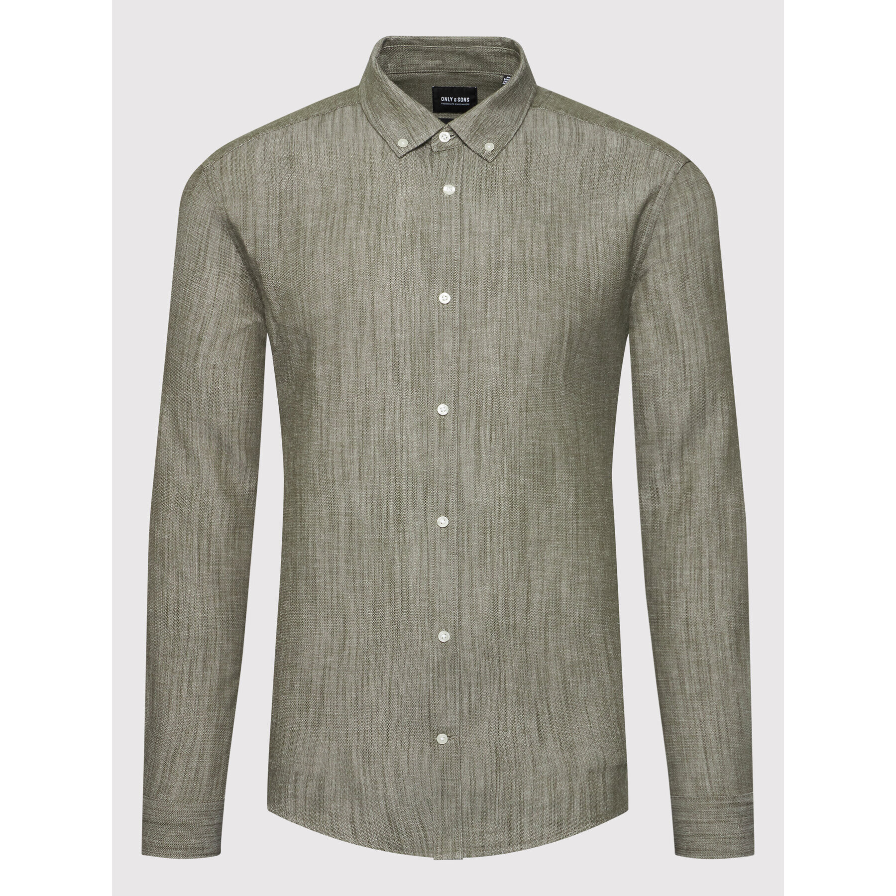 Only & Sons Риза Arlo 22021623 Зелен Slim Fit - Pepit.bg