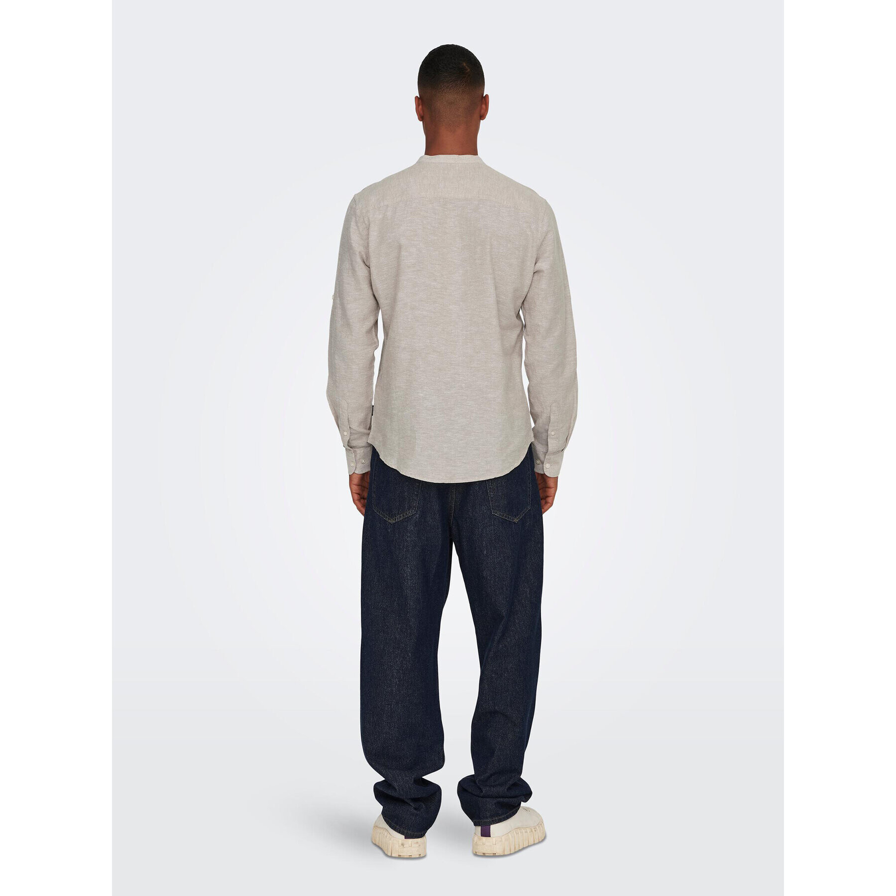 Only & Sons Риза Caiden 22009883 Бежов Regular Fit - Pepit.bg