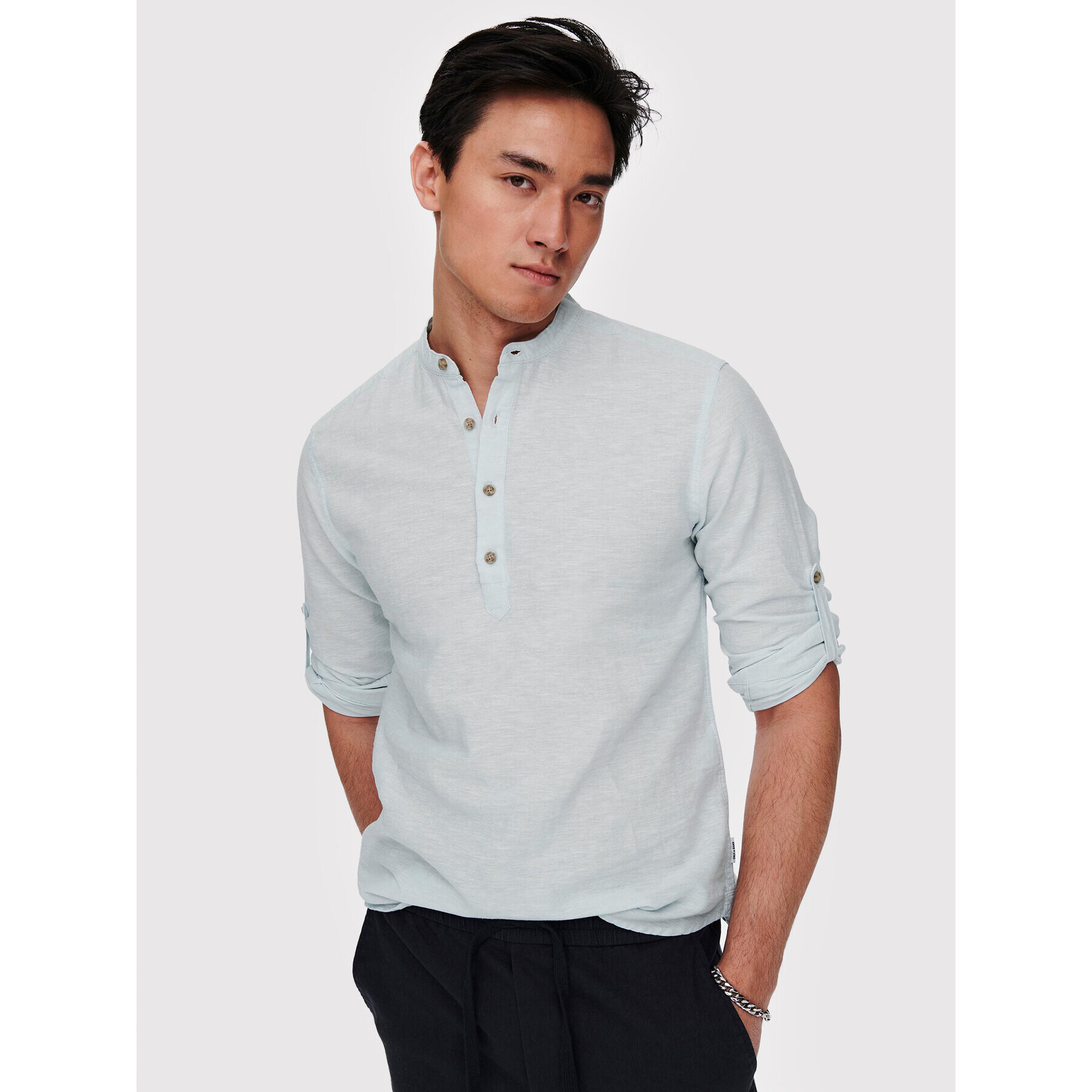 Only & Sons Риза Caiden 22009883 Син Regular Fit - Pepit.bg