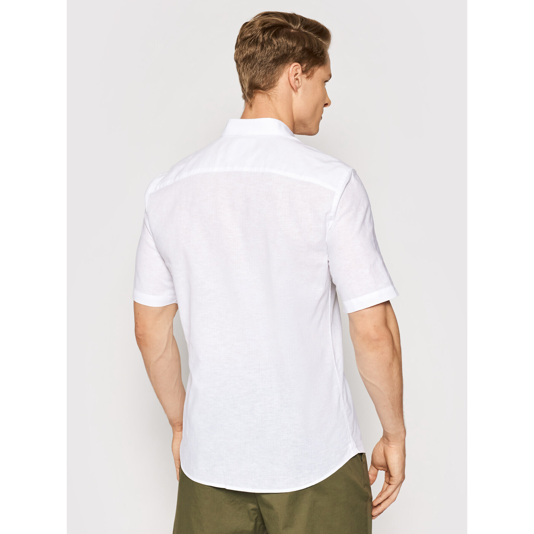 Only & Sons Риза Caiden 22009885 Бял Slim Fit - Pepit.bg