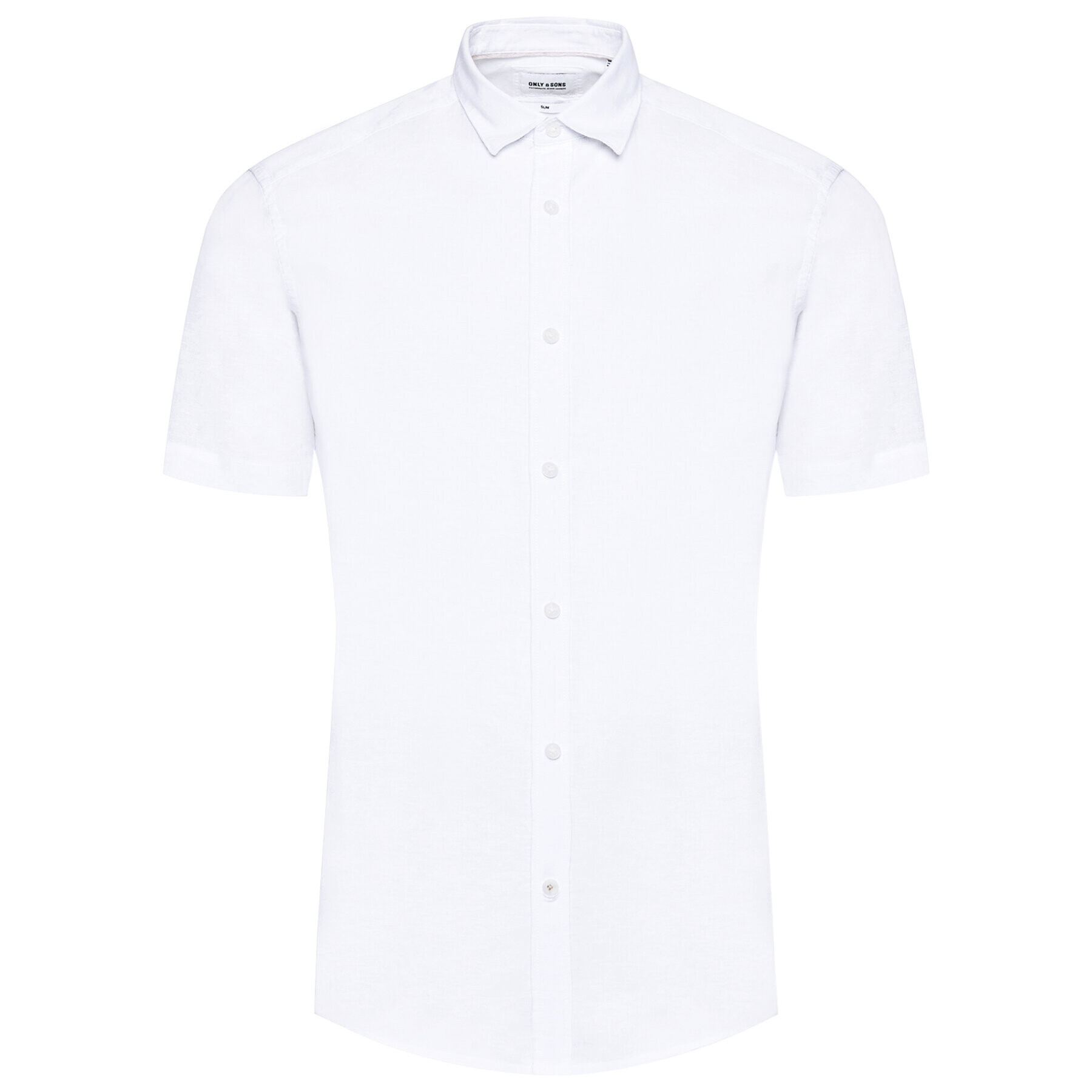 Only & Sons Риза Caiden 22009885 Бял Slim Fit - Pepit.bg