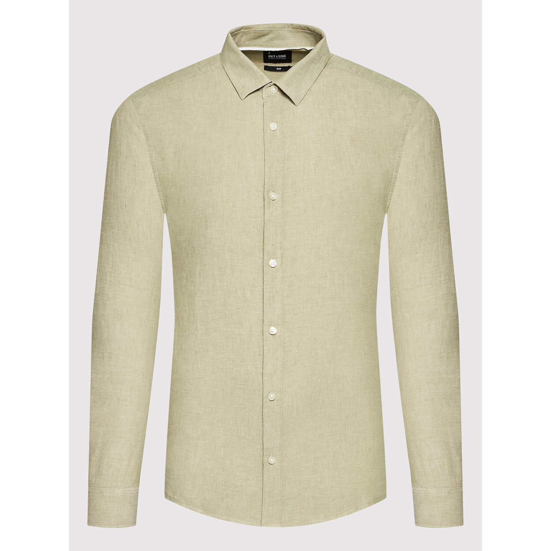 Only & Sons Риза Caiden 22012321 Зелен Slim Fit - Pepit.bg