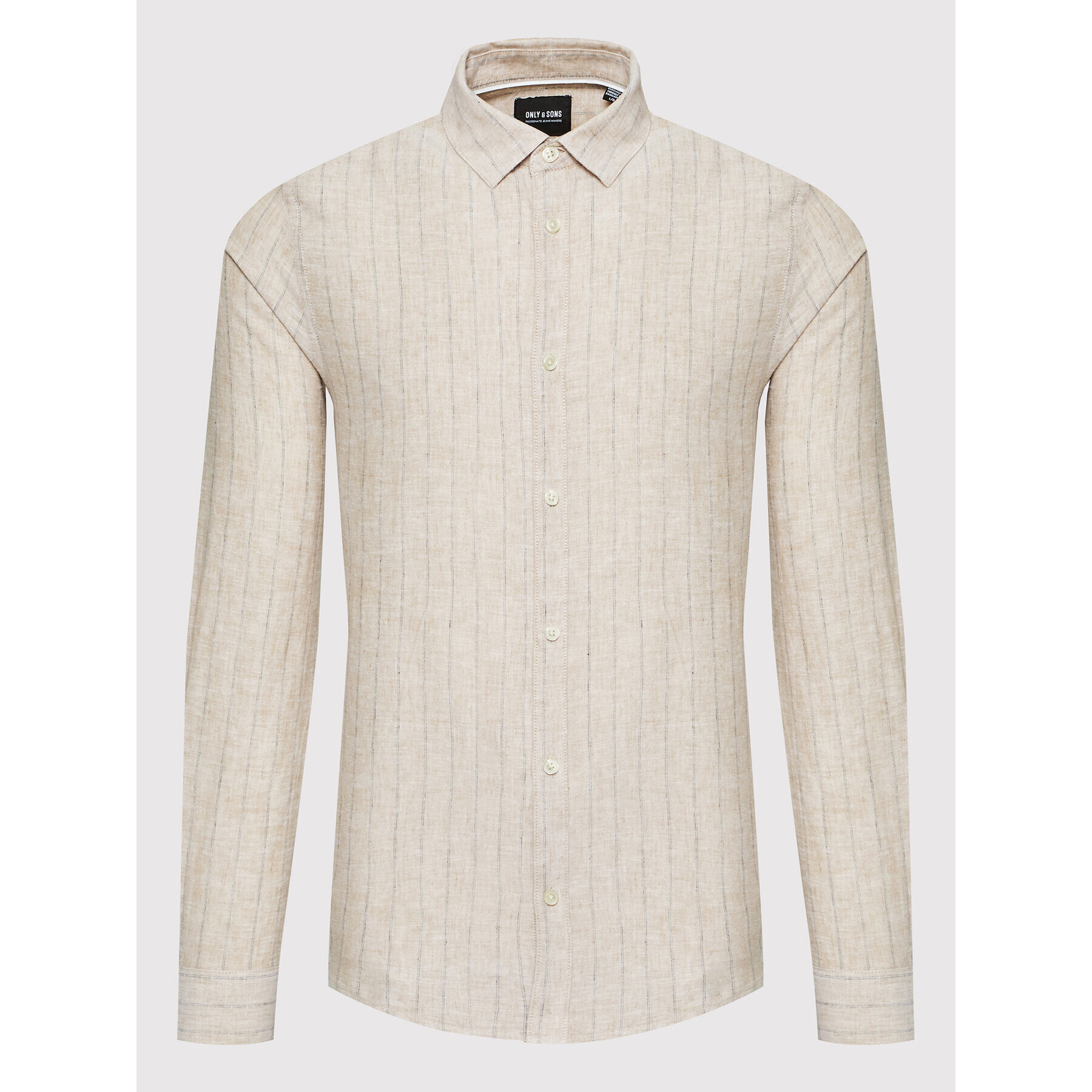 Only & Sons Риза Caiden 22021970 Бежов Regular Fit - Pepit.bg