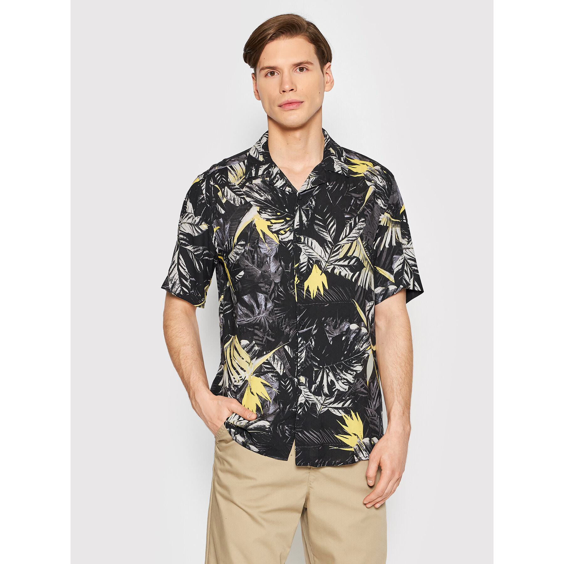 Only & Sons Риза Darren 22021975 Черен Regular Fit - Pepit.bg