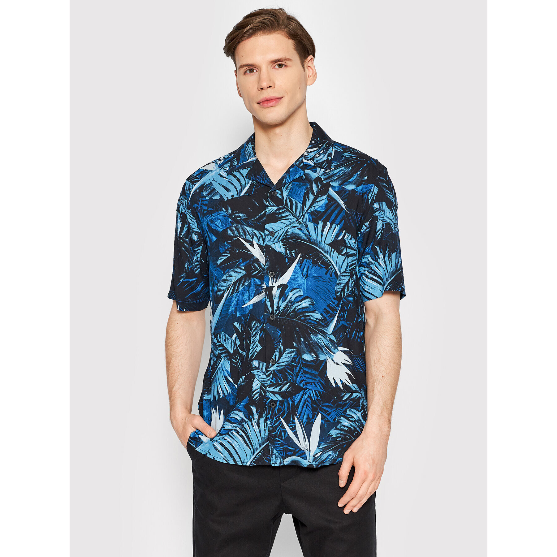 Only & Sons Риза Darren 22021975 Тъмносин Regular Fit - Pepit.bg