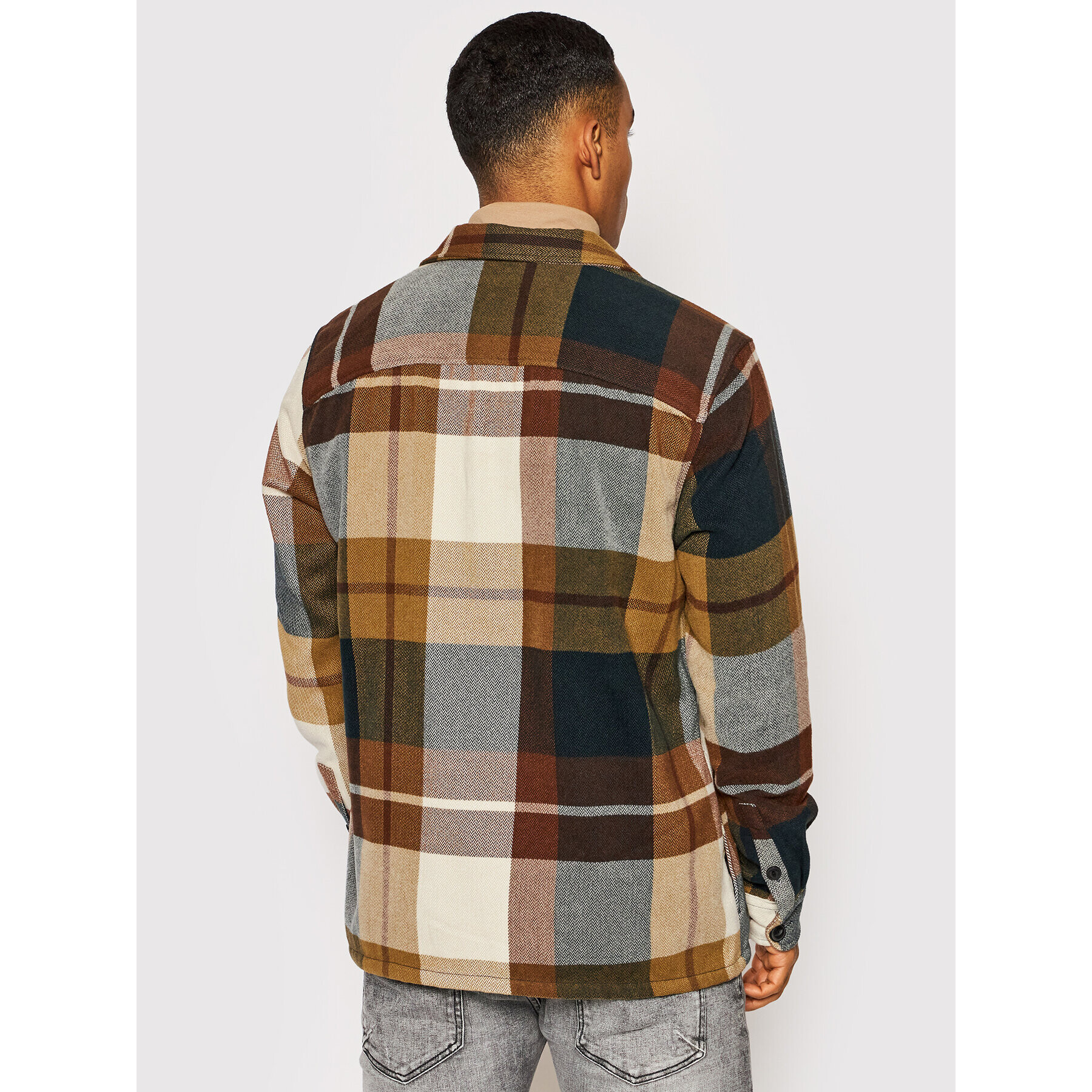 Only & Sons Риза Leroy 22021218 Кафяв Regular Fit - Pepit.bg