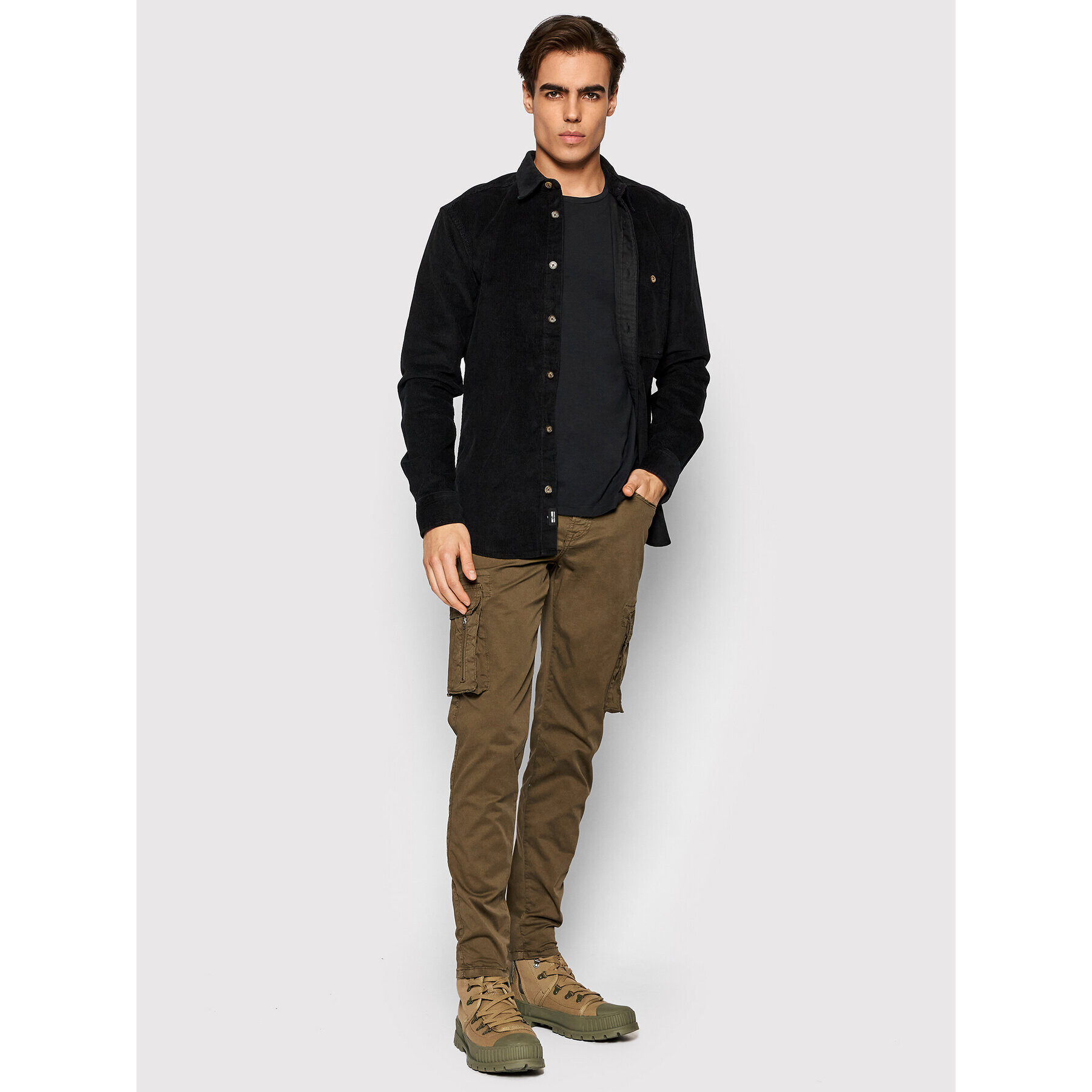 Only & Sons Риза Marek 22020596 Черен Regular Fit - Pepit.bg