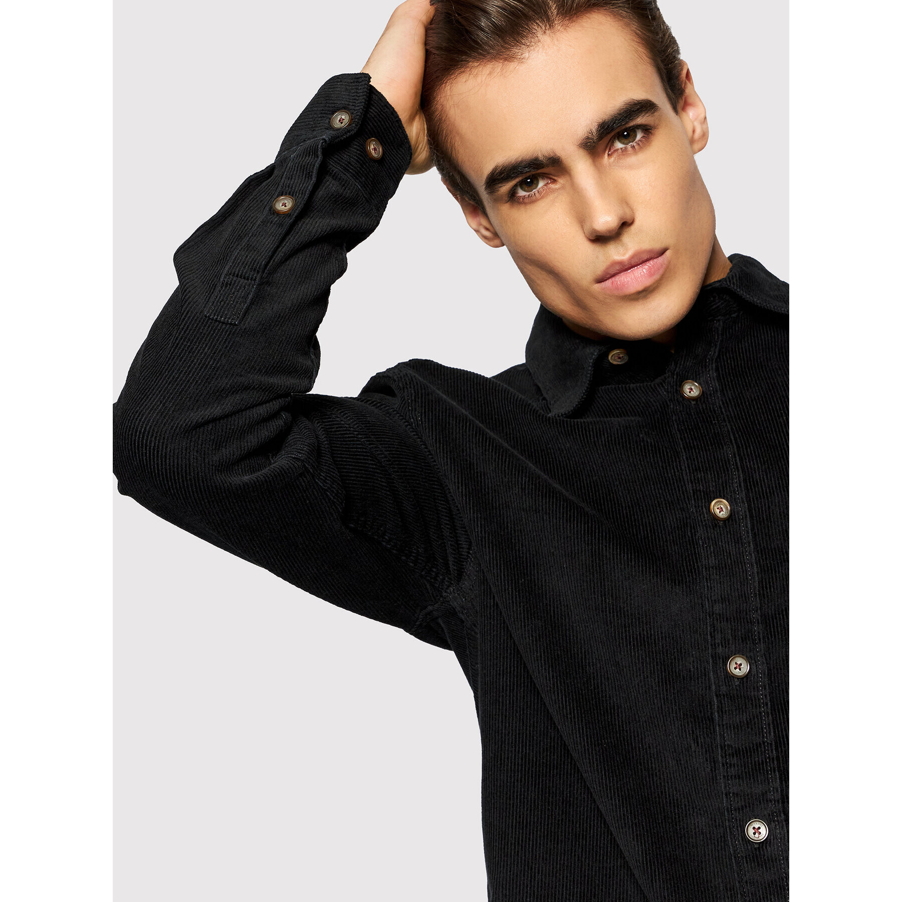 Only & Sons Риза Marek 22020596 Черен Regular Fit - Pepit.bg