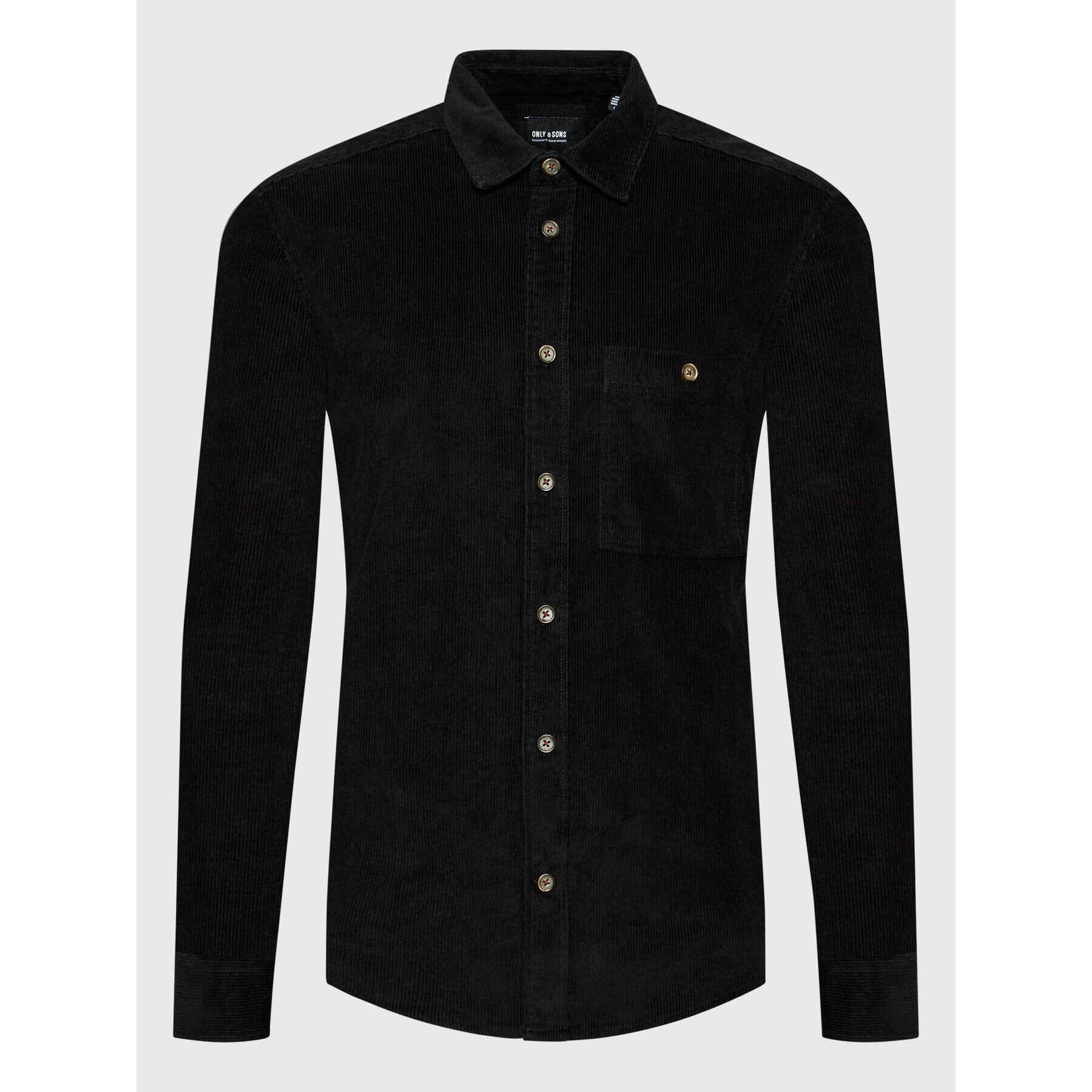Only & Sons Риза Marek 22020596 Черен Regular Fit - Pepit.bg