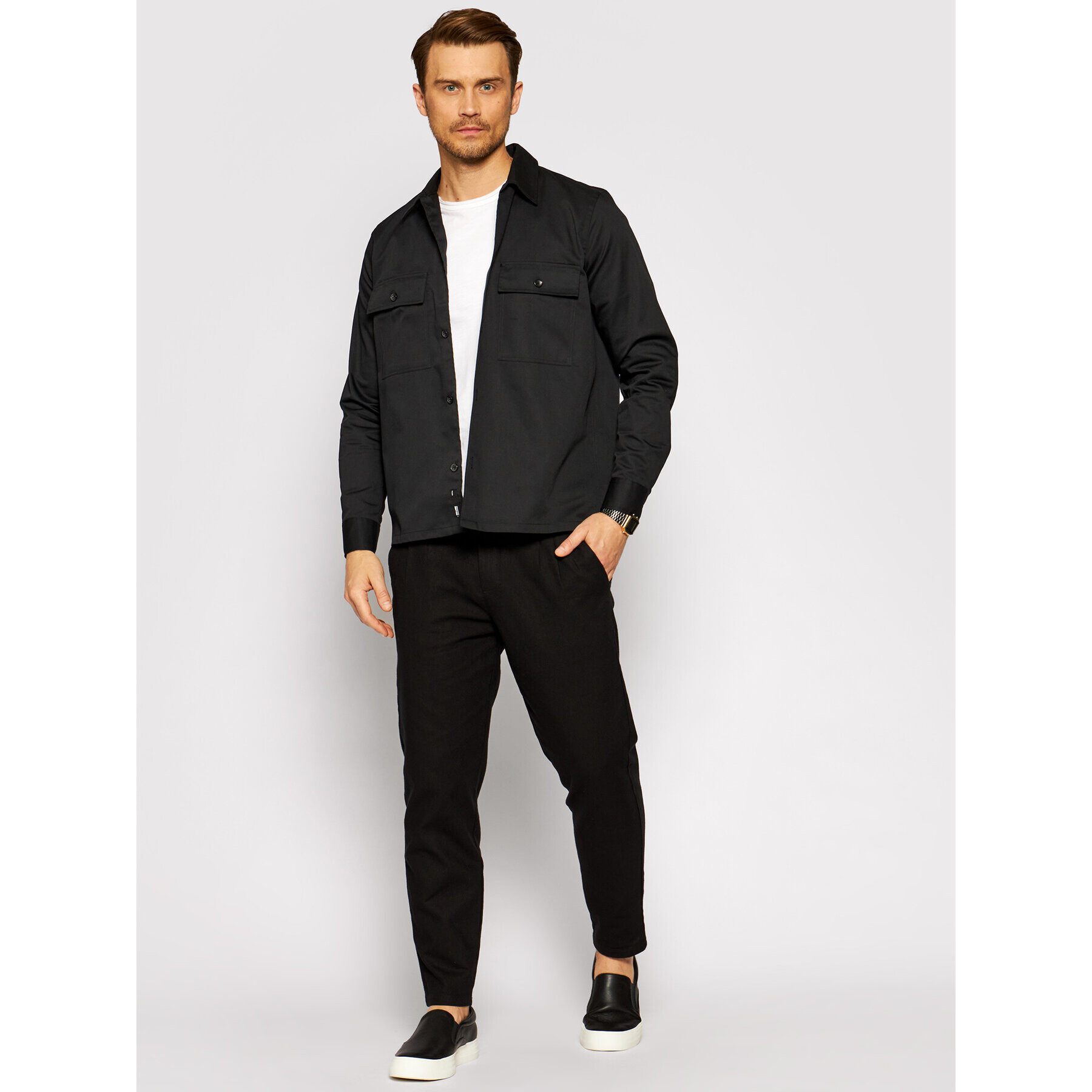 Only & Sons Риза Noar 22020800 Черен Oversize - Pepit.bg