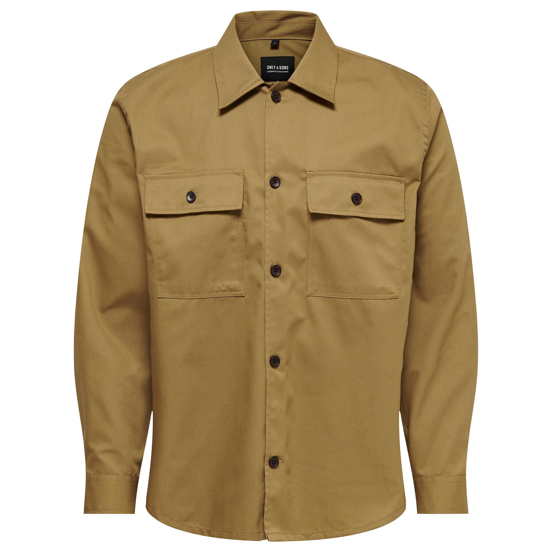 Only & Sons Риза Noar 22020800 Кафяв Oversize - Pepit.bg