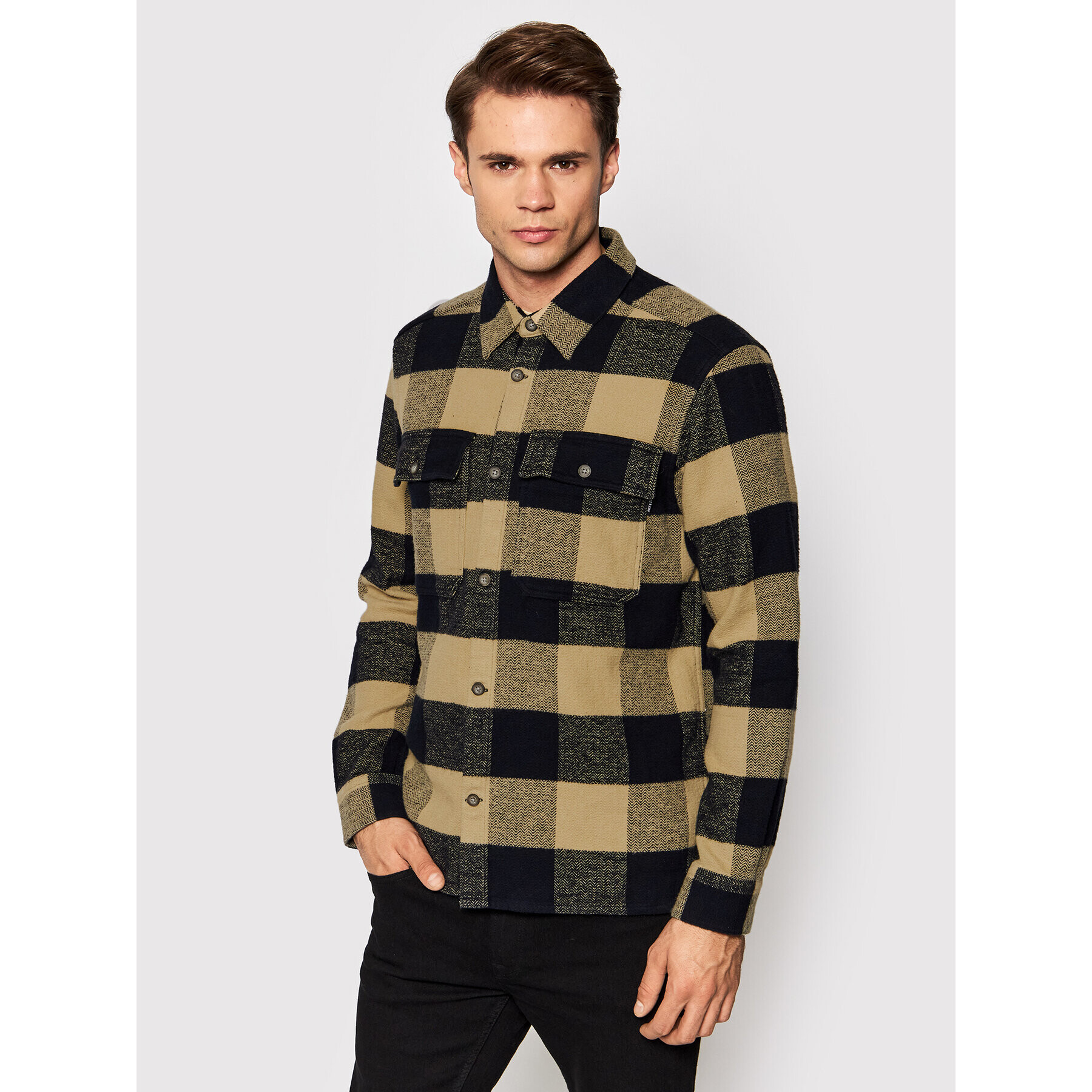 Only & Sons Риза Scott 22019782 Кафяв Oversize - Pepit.bg