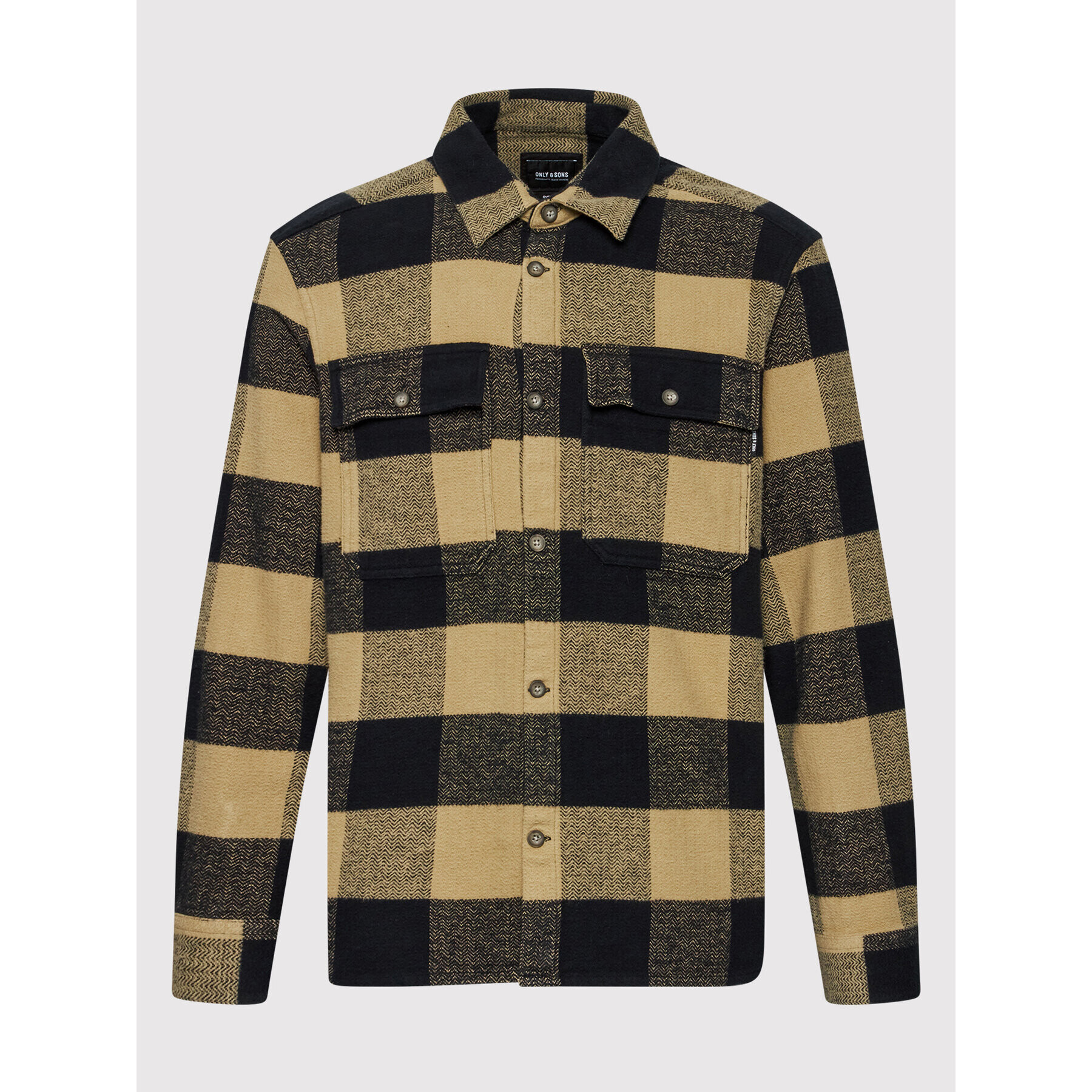 Only & Sons Риза Scott 22019782 Кафяв Oversize - Pepit.bg