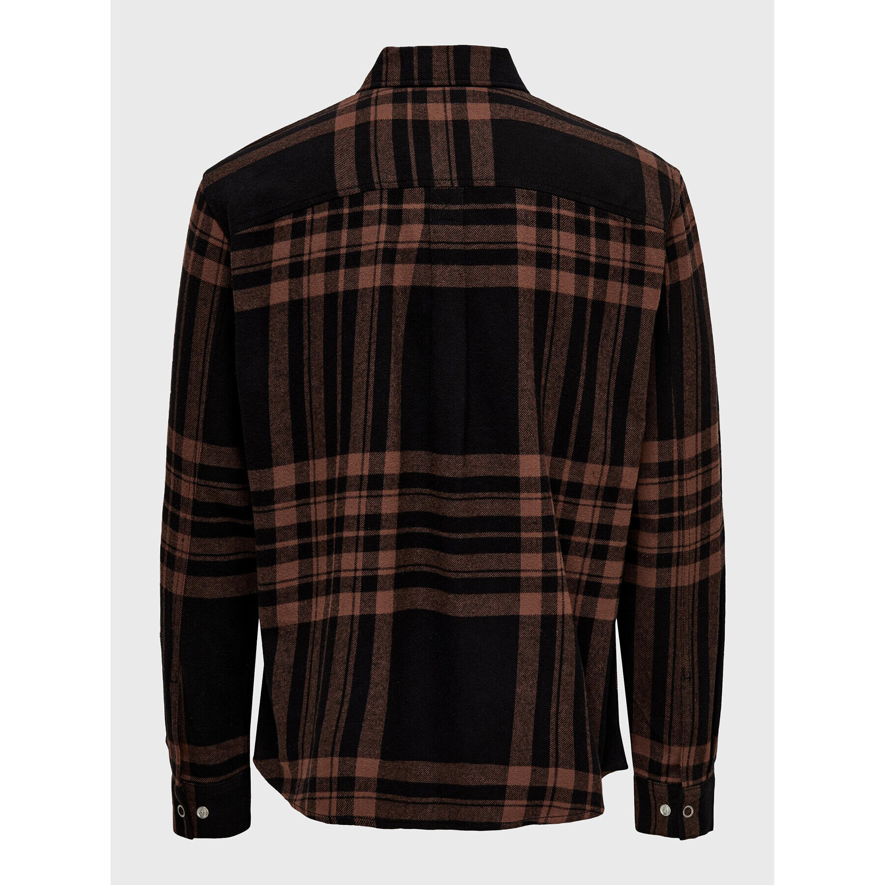 Only & Sons Риза Stabb 22022991 Кафяв Relaxed Fit - Pepit.bg