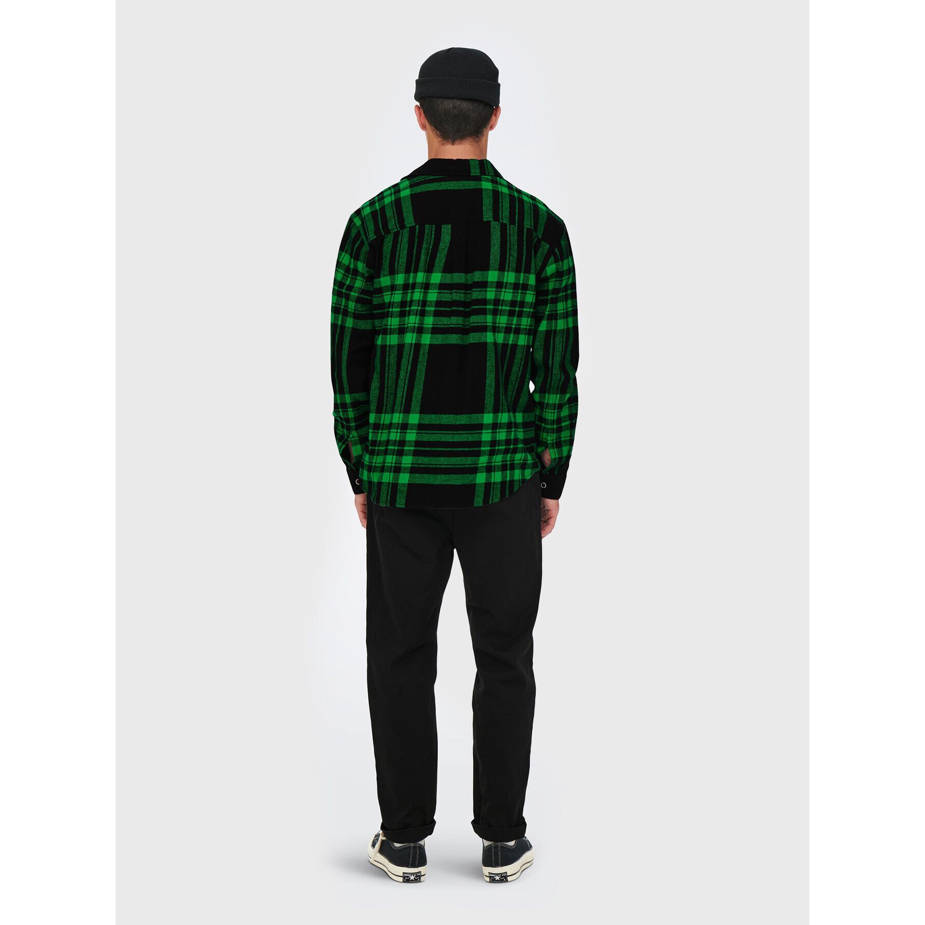 Only & Sons Риза Stabb 22022991 Зелен Relaxed Fit - Pepit.bg