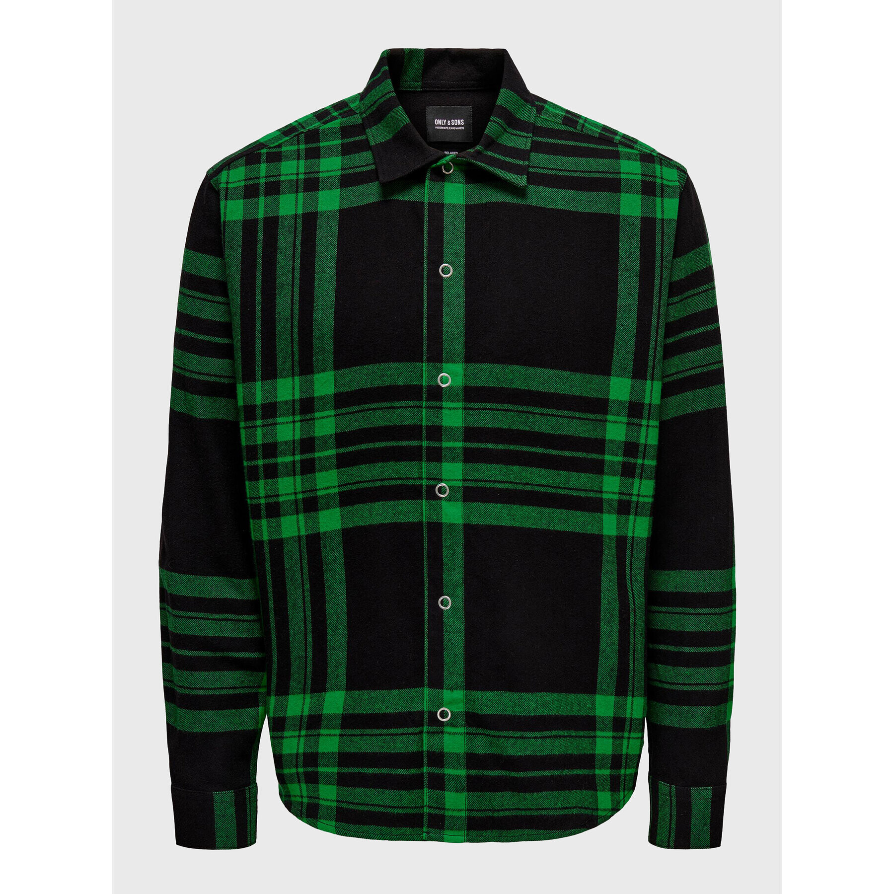 Only & Sons Риза Stabb 22022991 Зелен Relaxed Fit - Pepit.bg