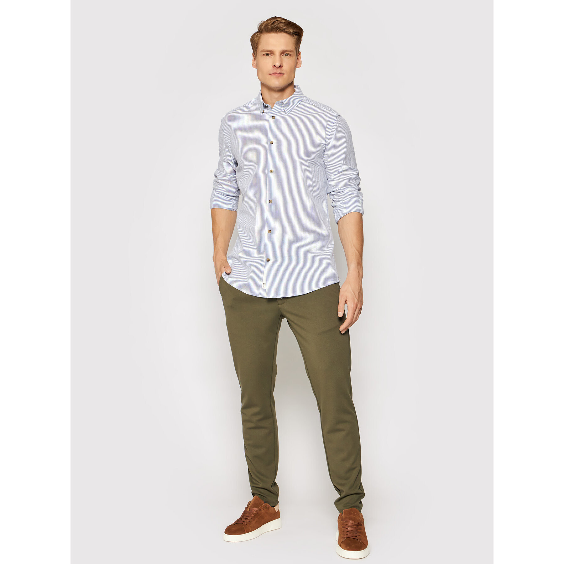 Only & Sons Риза Steve 22019165 Син Slim Fit - Pepit.bg