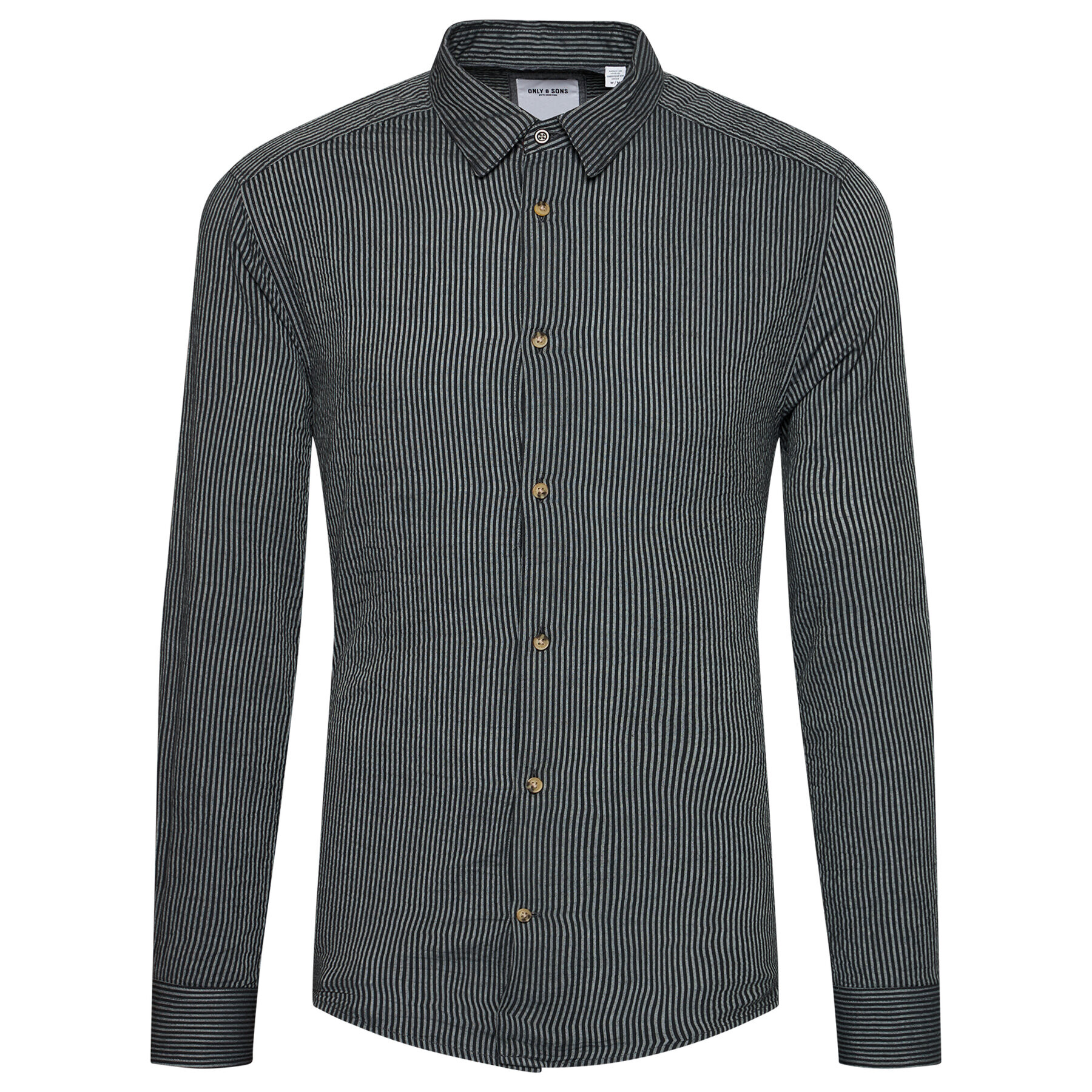 Only & Sons Риза Steve 22019165 Сив Slim Fit - Pepit.bg