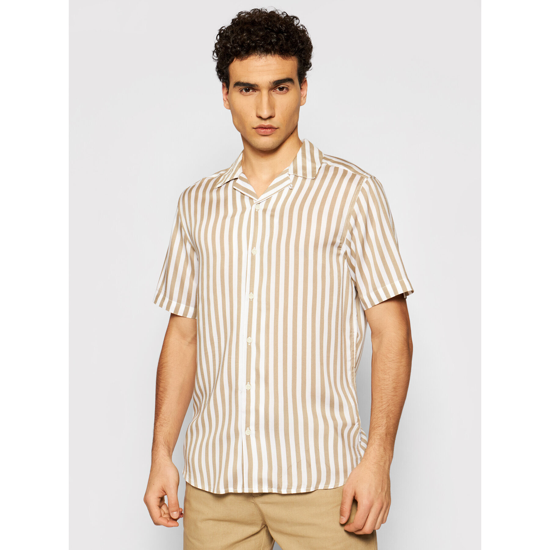 Only & Sons Риза Wayne 22013267 Кафяв Regular Fit - Pepit.bg