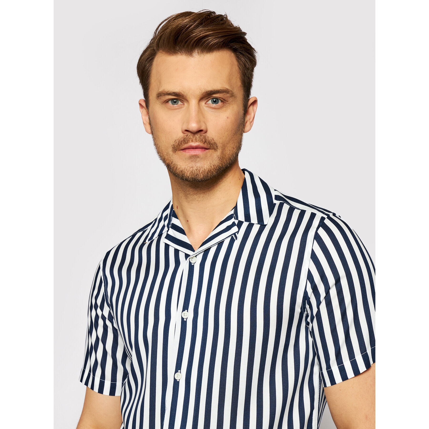 Only & Sons Риза Wayne 22013267 Тъмносин Regular Fit - Pepit.bg