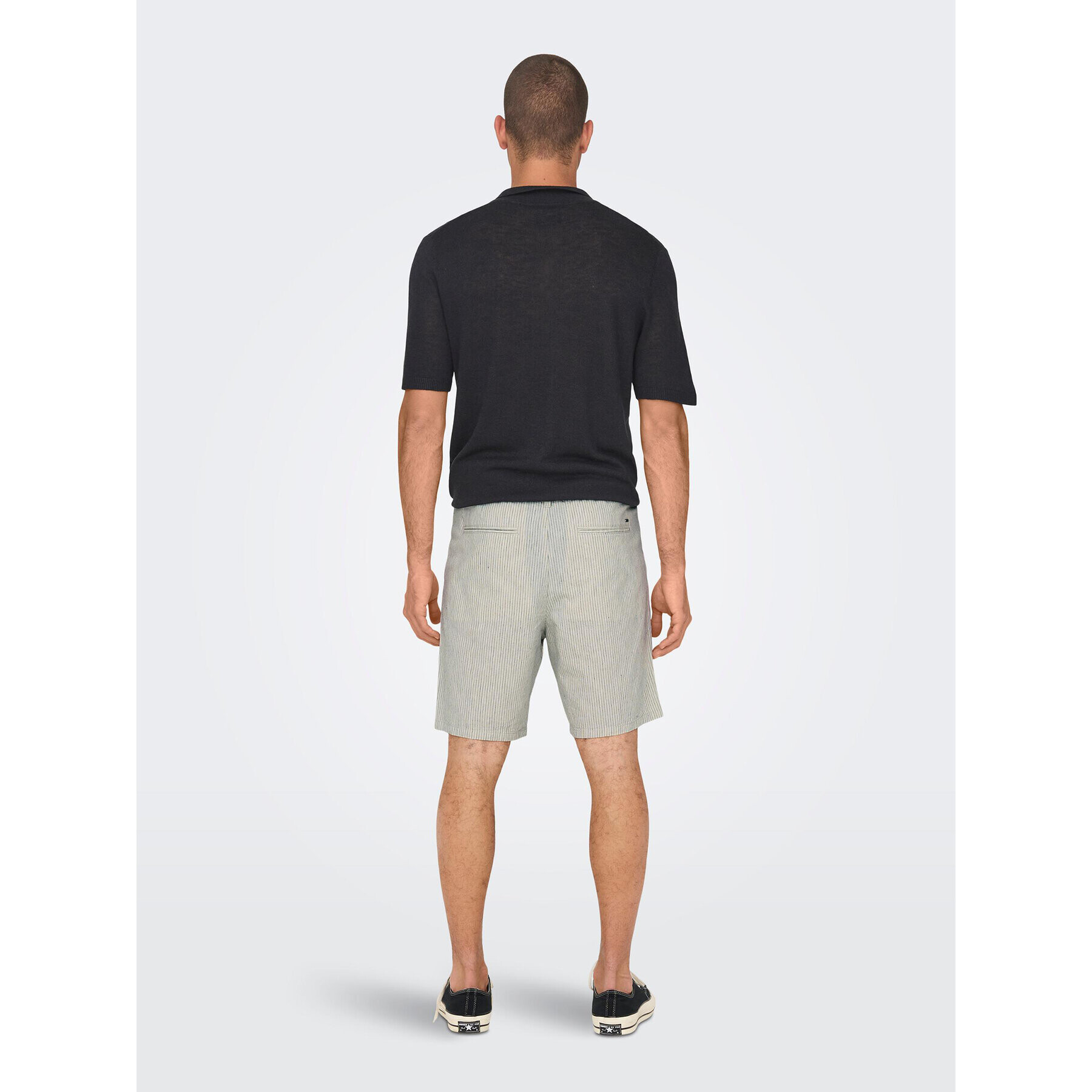 Only & Sons Шорти от плат 22024952 Сив Loose Fit - Pepit.bg