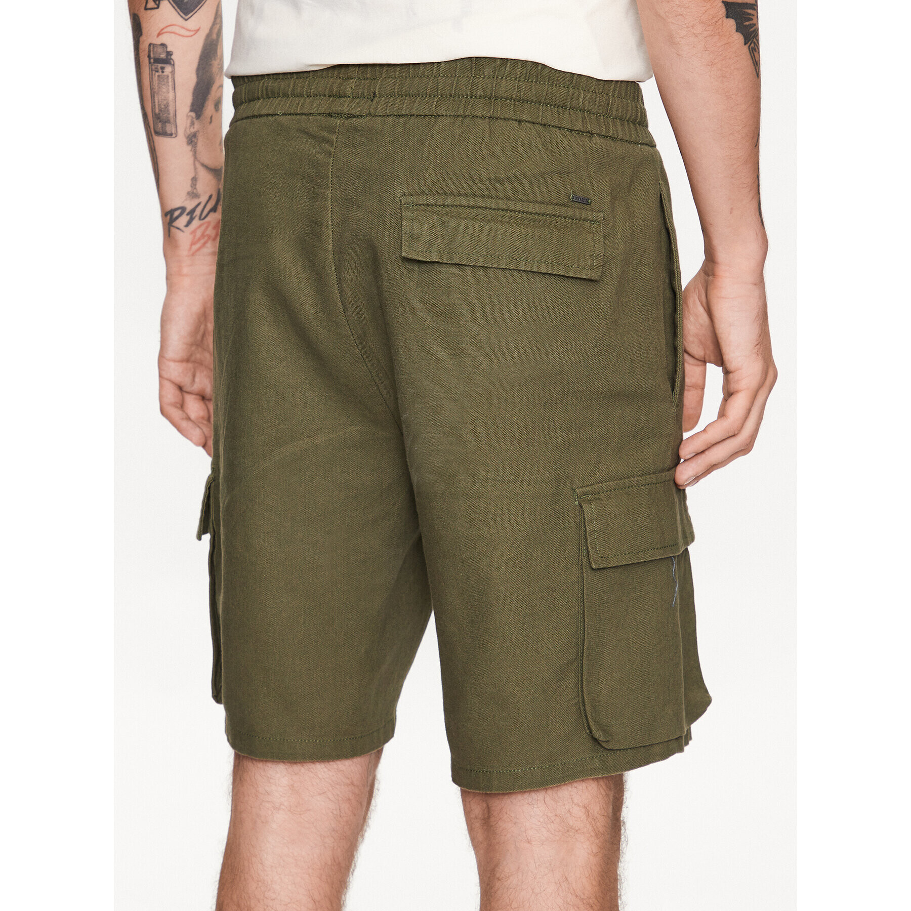 Only & Sons Шорти от плат 22025002 Зелен Loose Fit - Pepit.bg