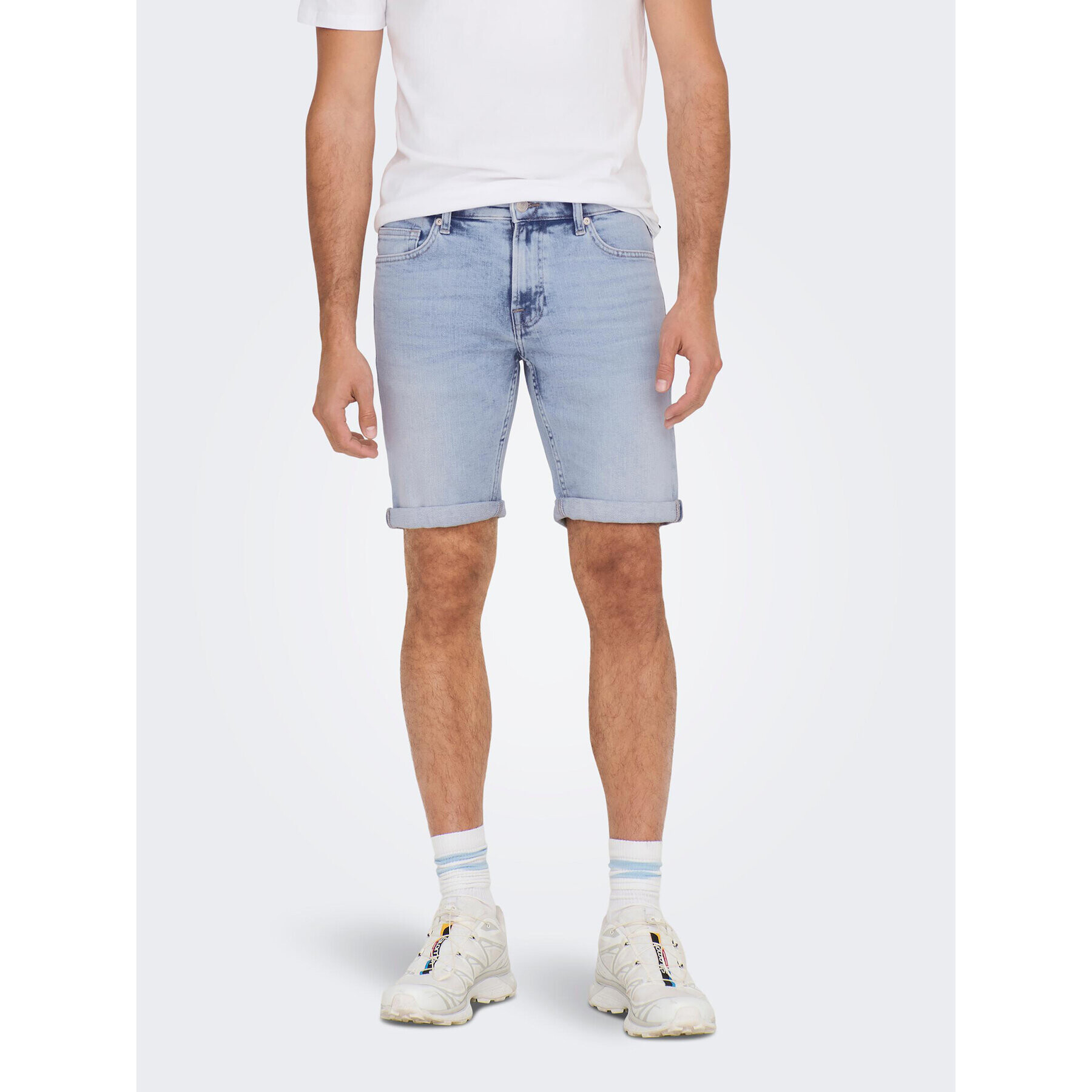 Only & Sons Дънкови шорти 22025189 Син Regular Fit - Pepit.bg