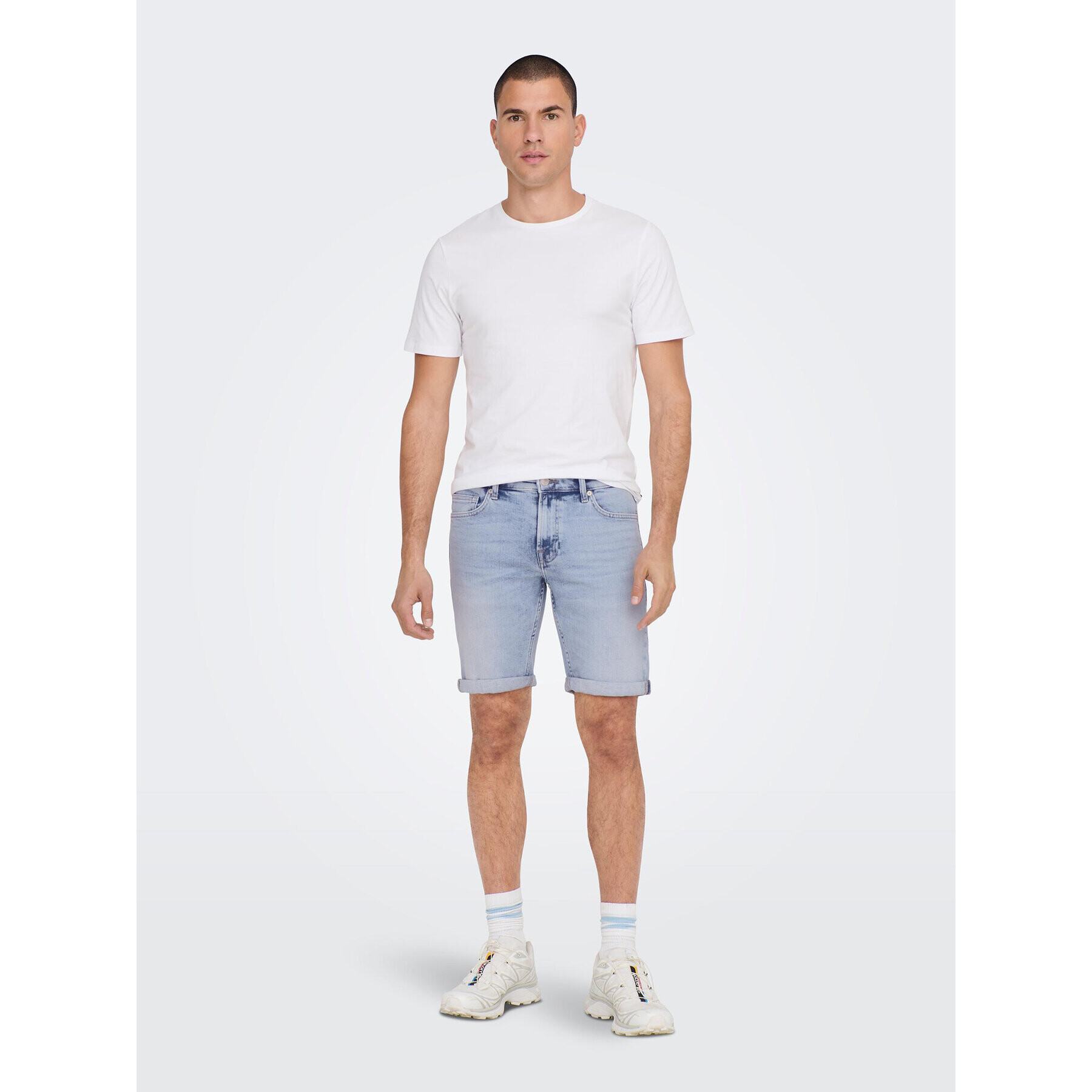 Only & Sons Дънкови шорти 22025189 Син Regular Fit - Pepit.bg