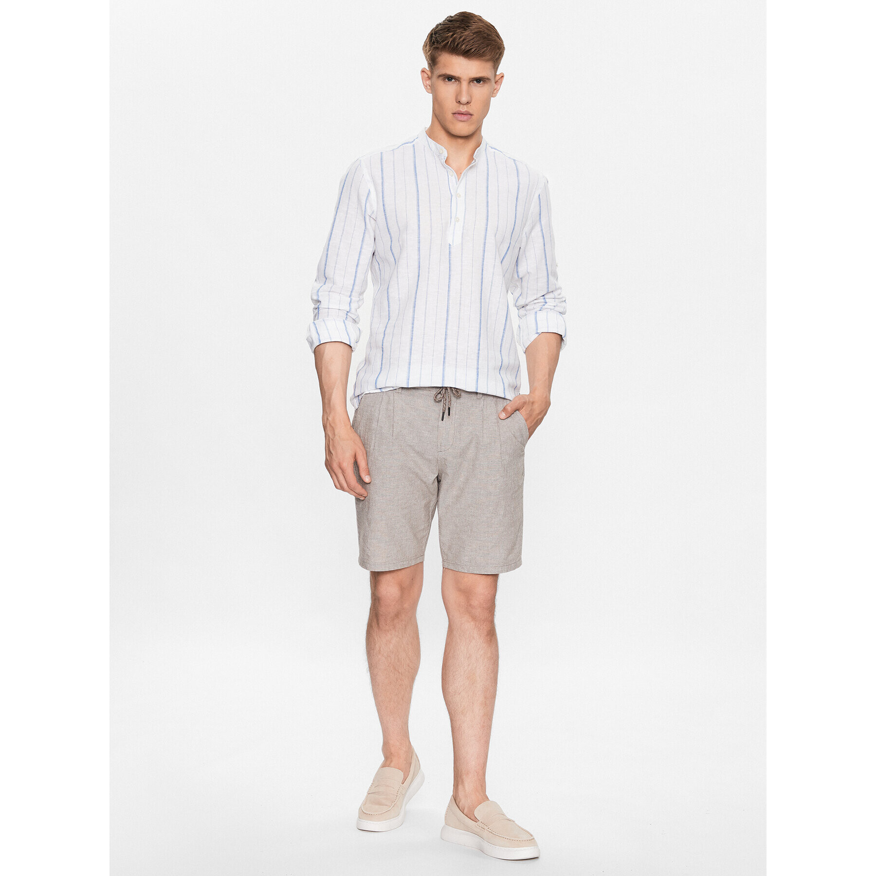 Only & Sons Шорти от плат 22025777 Кафяв Regular Fit - Pepit.bg