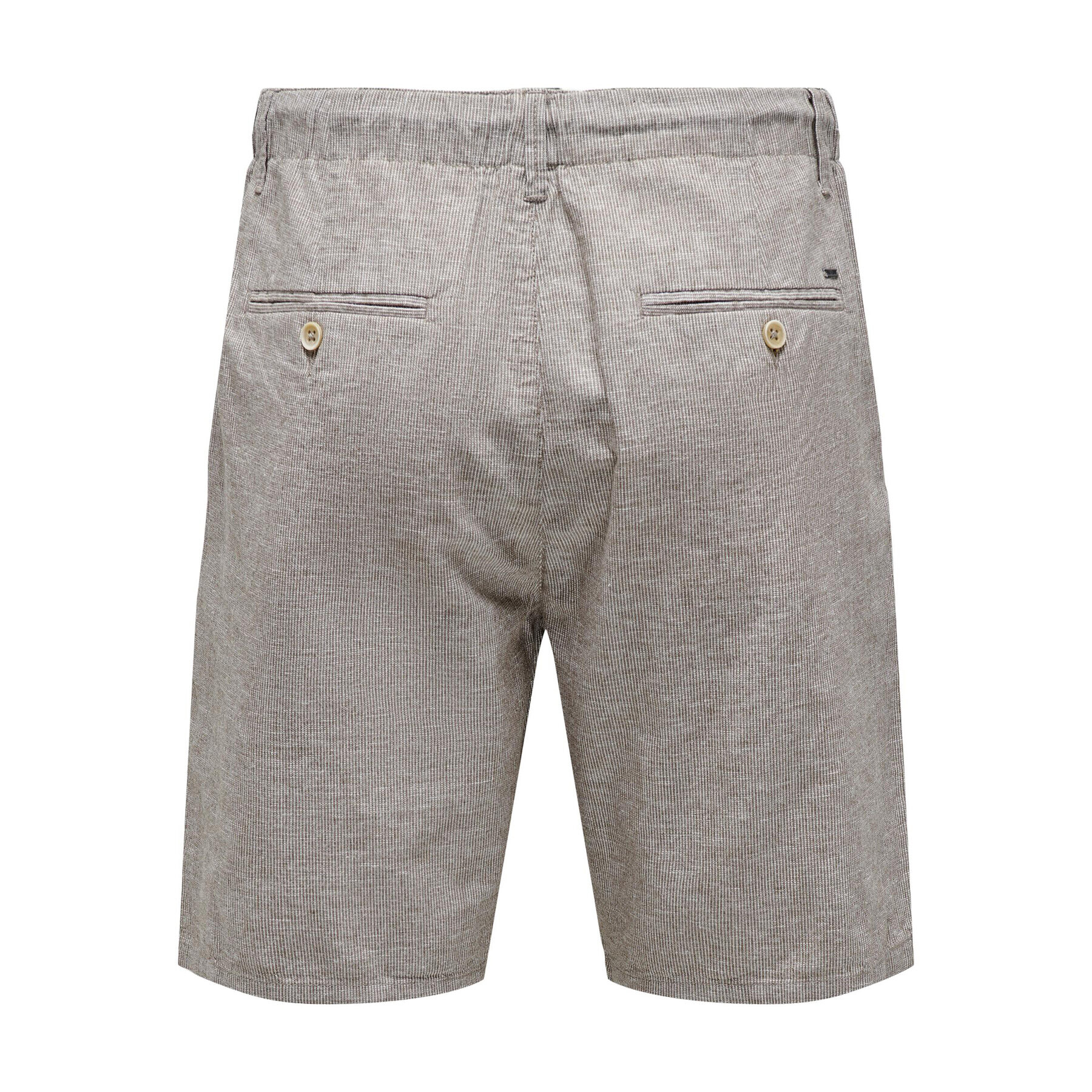 Only & Sons Шорти от плат 22025777 Кафяв Regular Fit - Pepit.bg