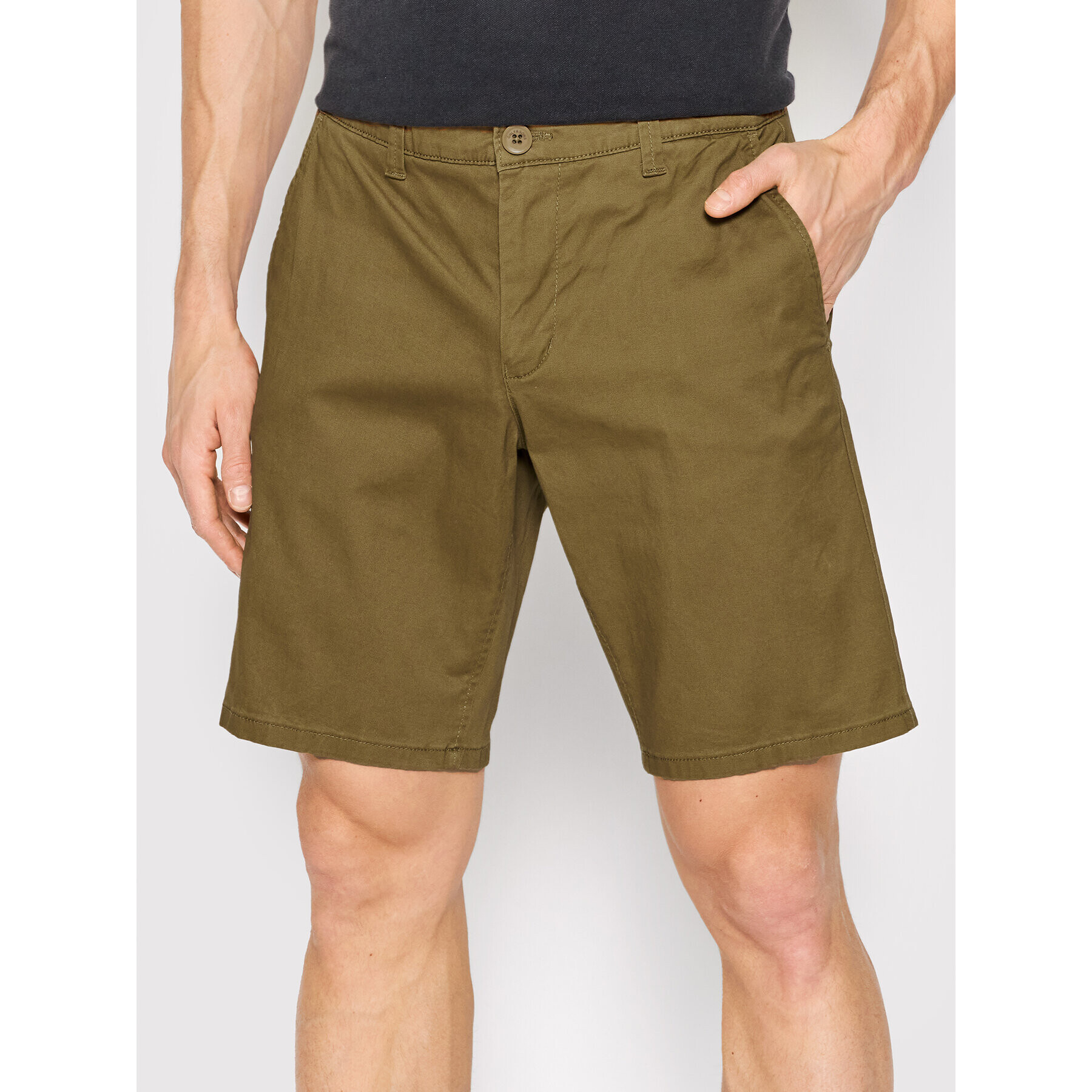 Only & Sons Шорти от плат Cam 22018237 Зелен Regular Fit - Pepit.bg