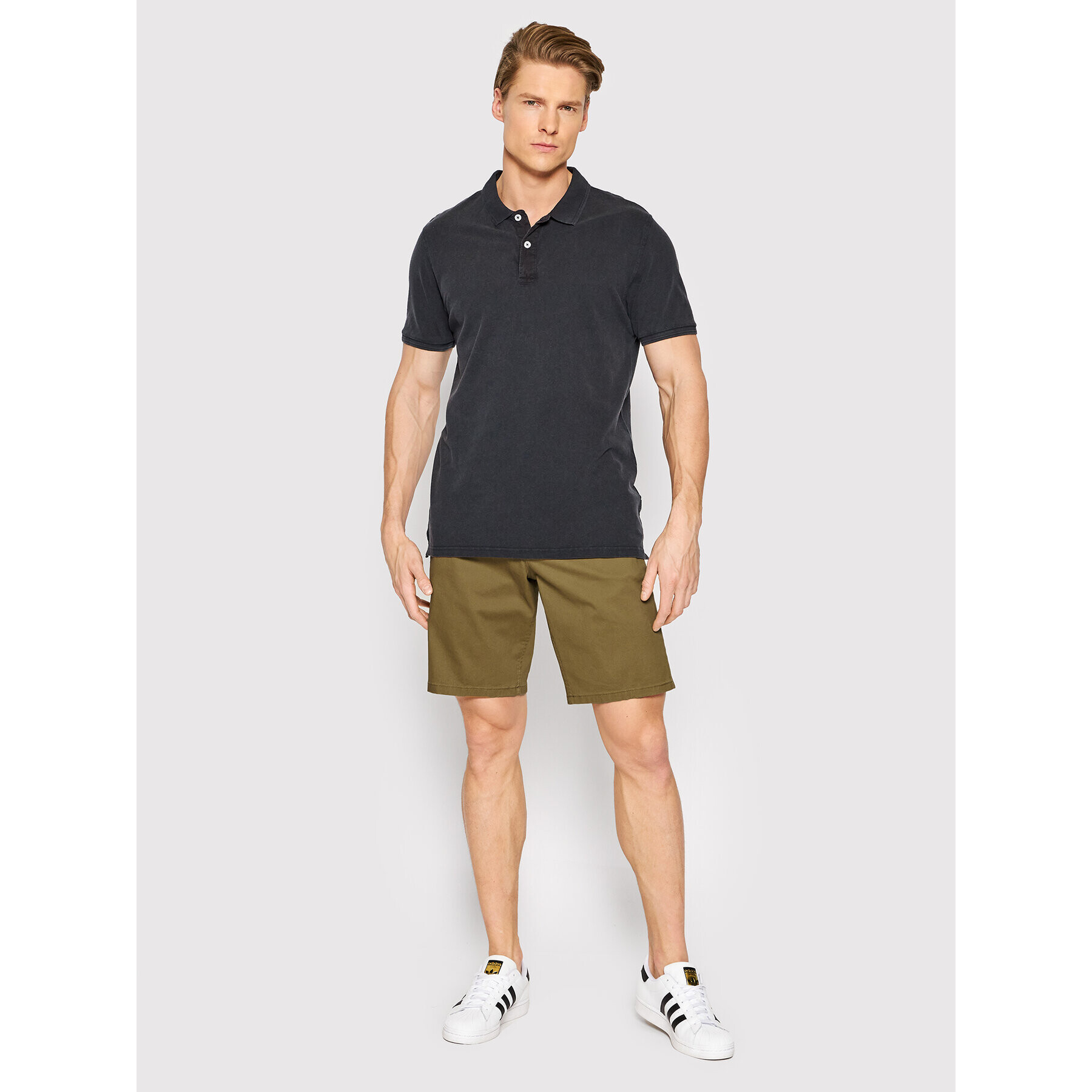 Only & Sons Шорти от плат Cam 22018237 Зелен Regular Fit - Pepit.bg