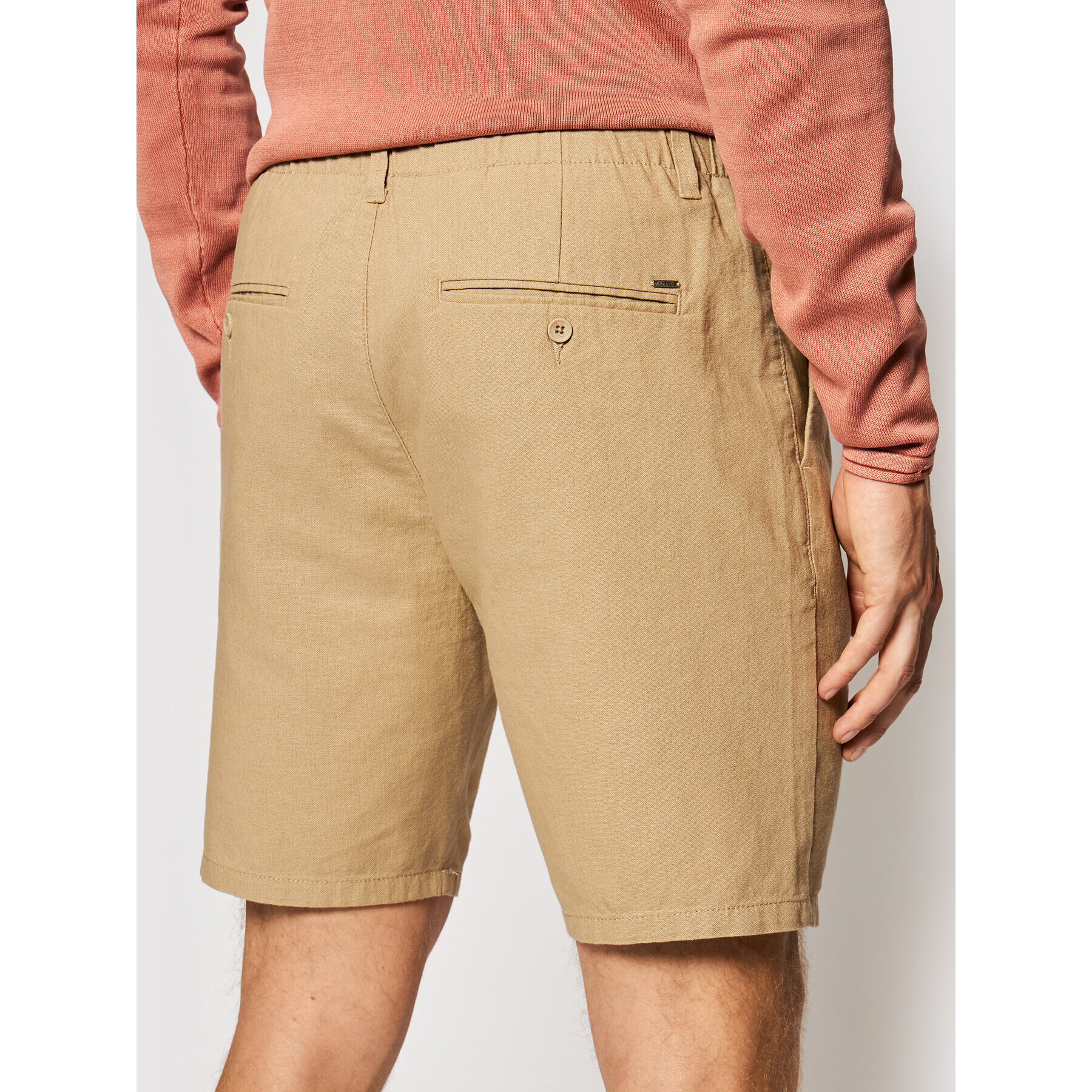 Only & Sons Шорти от плат Leo 22019201 Бежов Regular Fit - Pepit.bg